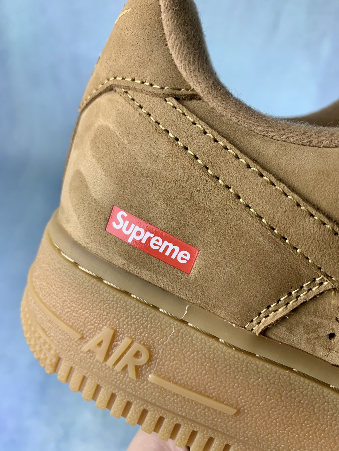 Supreme × Nike Air Force 1 Low "Flax/Wheat"