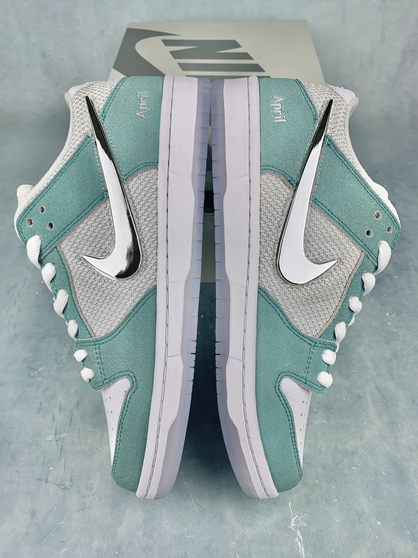 APRIL SKATEBOARDS × Nike SB Dunk Low Pro QS "White and Multi-Color"