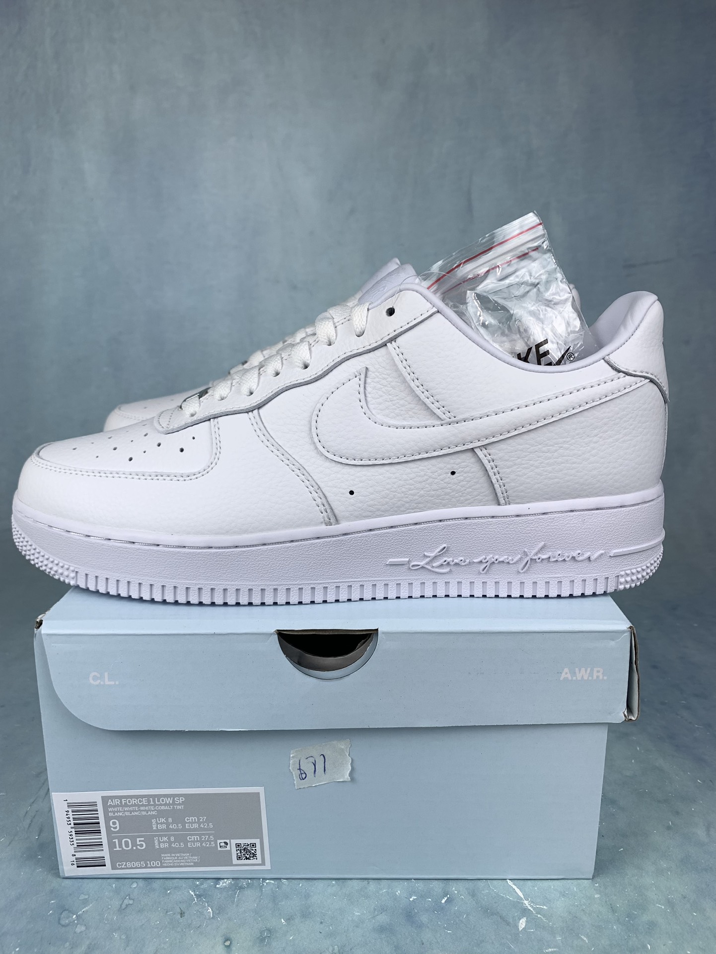 Drake NOCTA × Nike Air Force 1 Low "Love You Forver/White"