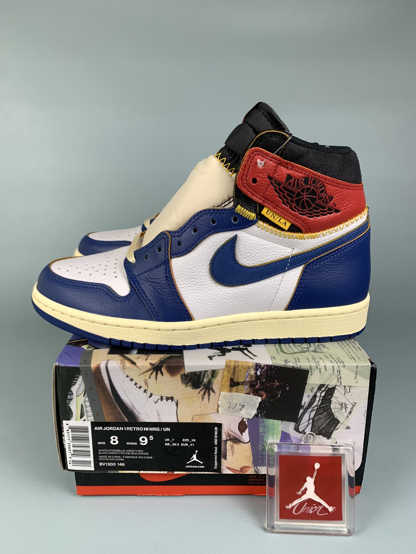 [LJR] Union × Nike Air Jordan 1 Retro High OG NRG "Storm Blue/Varsity Red"