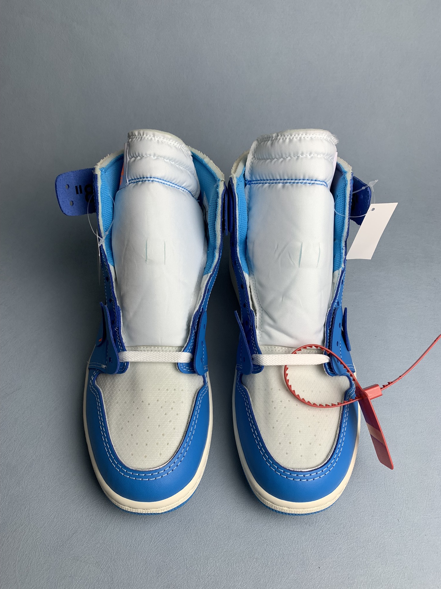 [LJR] Off-White × Nike Air Jordan 1 High UNC "White/Dark Powder Blue"