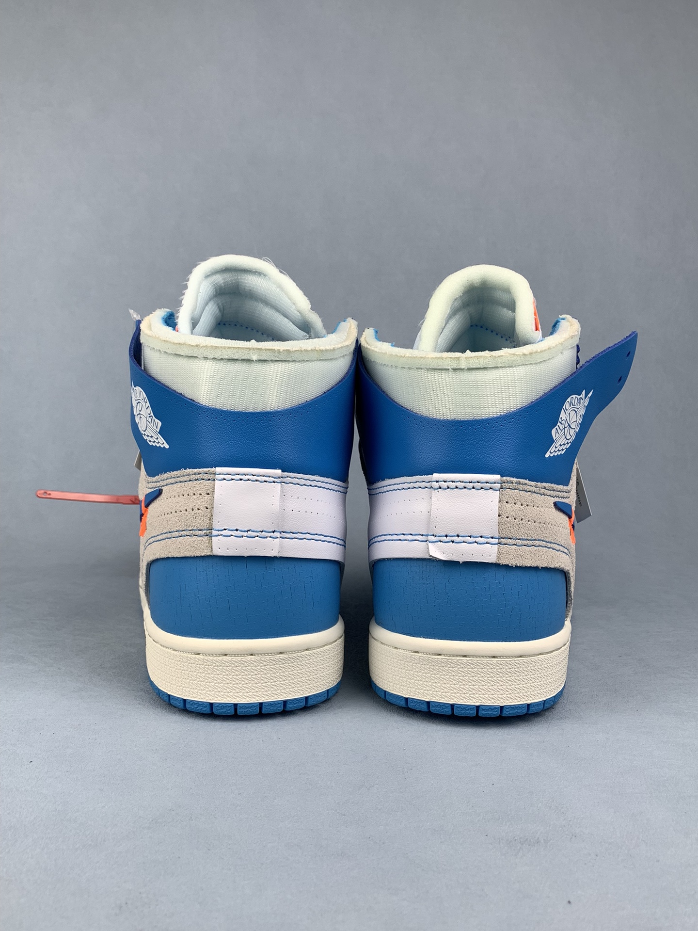 [LJR] Off-White × Nike Air Jordan 1 High UNC "White/Dark Powder Blue"