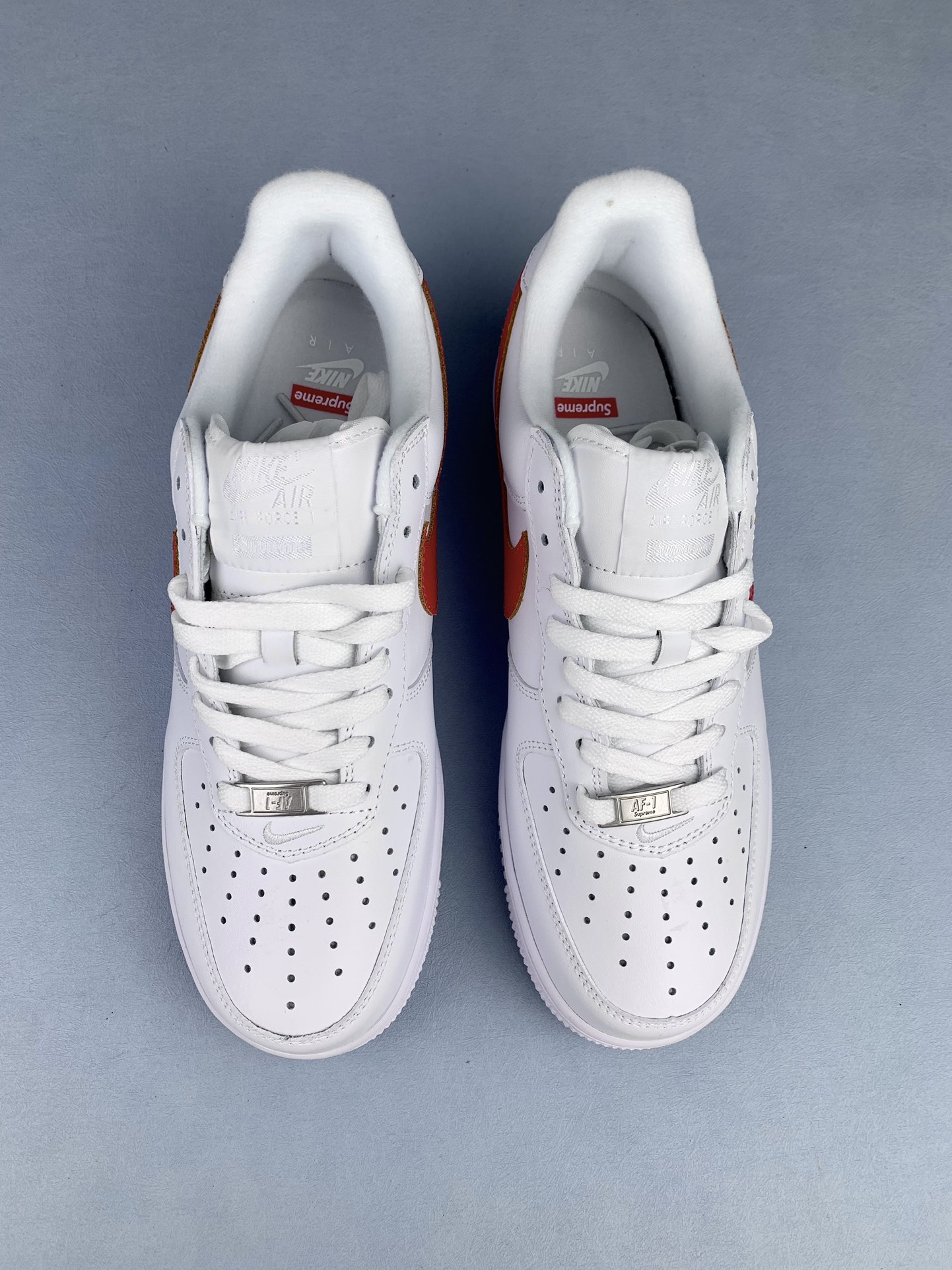 Supreme × Nike Air Force 1 Low China Exclusive "White/Speed Red"