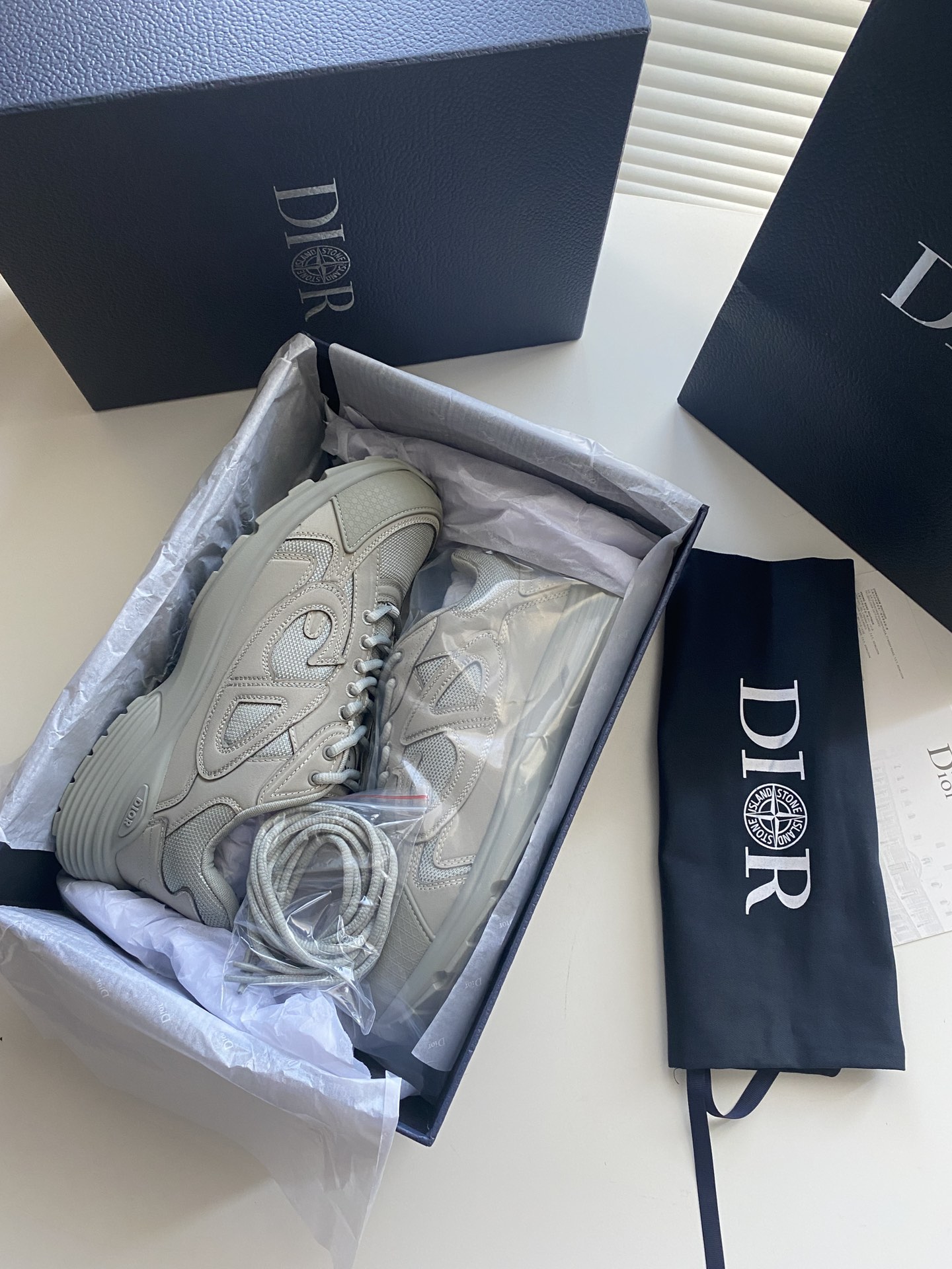 Dior x Stone Island B30 low top sneakers