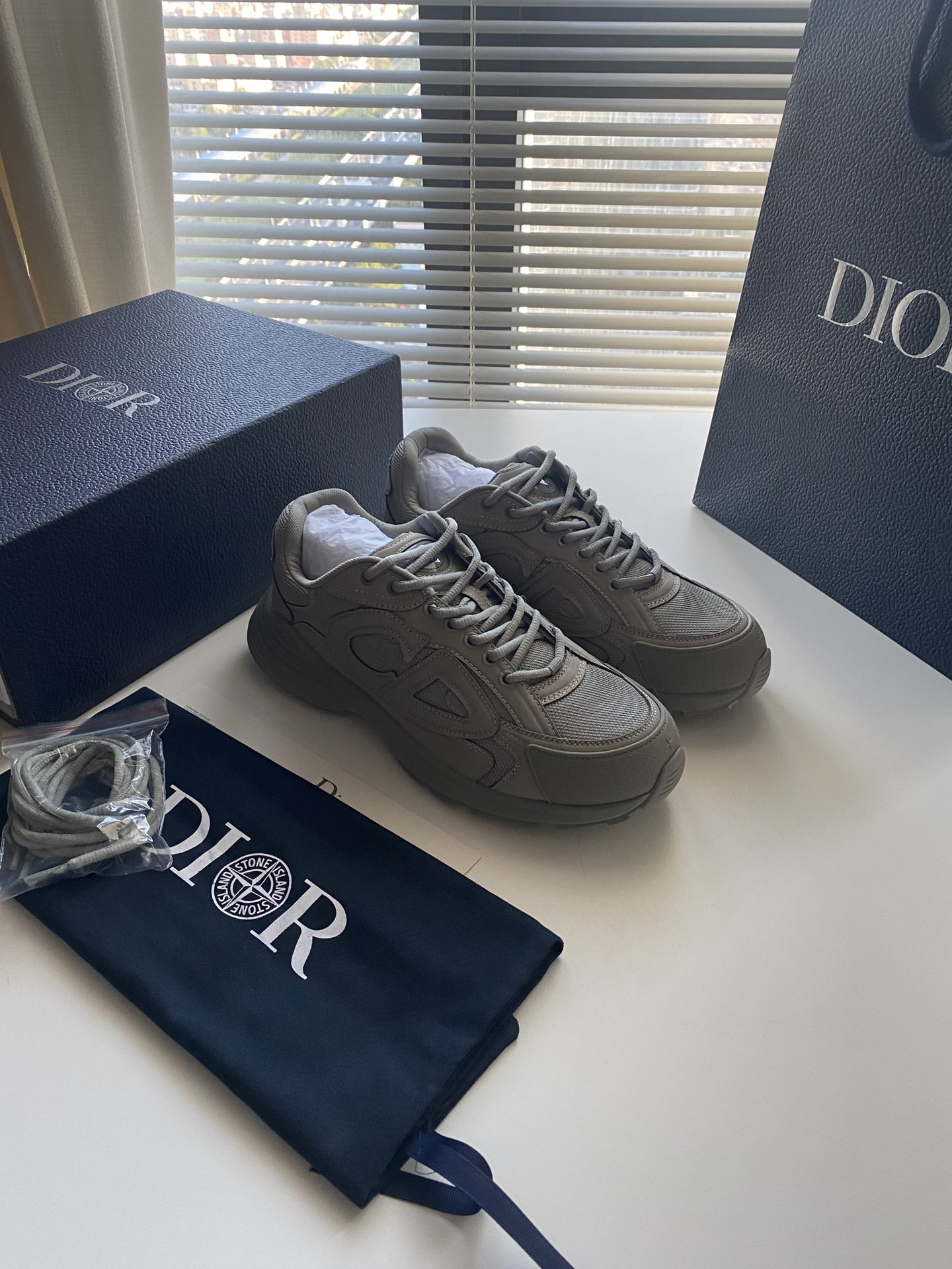 Dior x Stone Island B30 low top sneakers