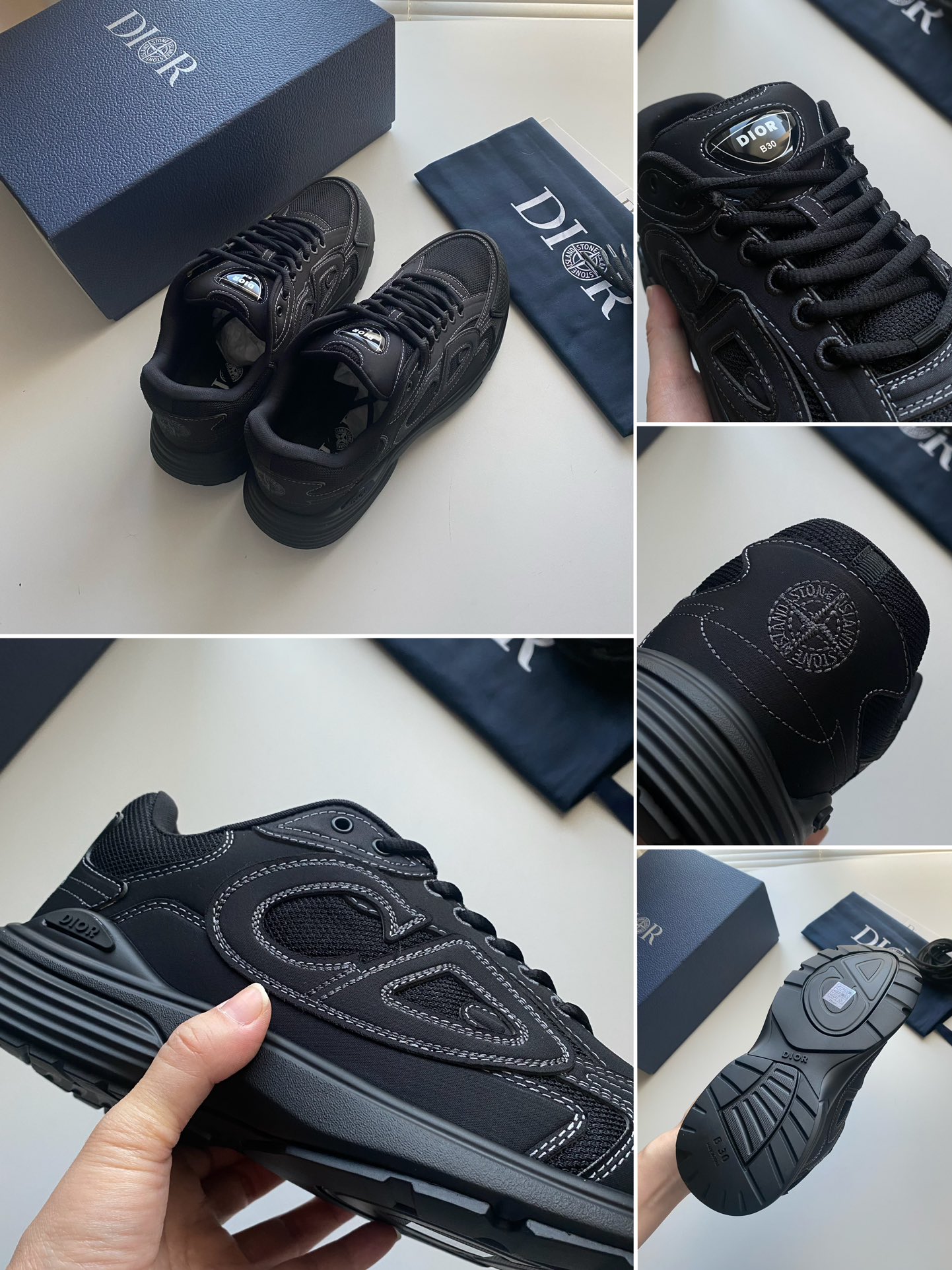 Dior x Stone Island B30 low top sneakers