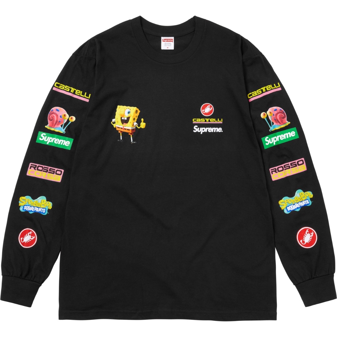SUPREME SS25 SPONGEBOB CASTELLI RACING L/S TEE