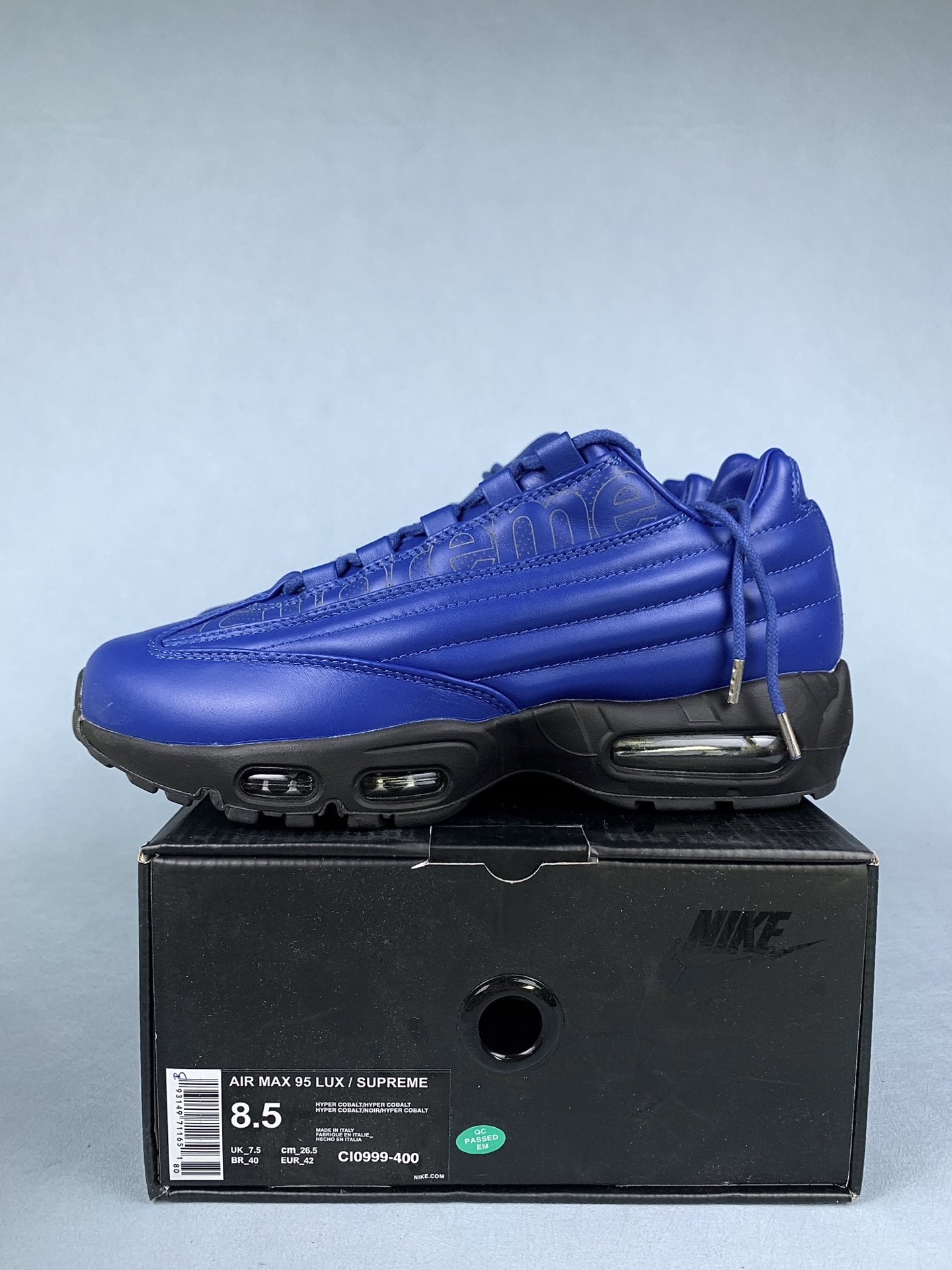 Supreme × Nike Air Max 95 Lux "Blue"