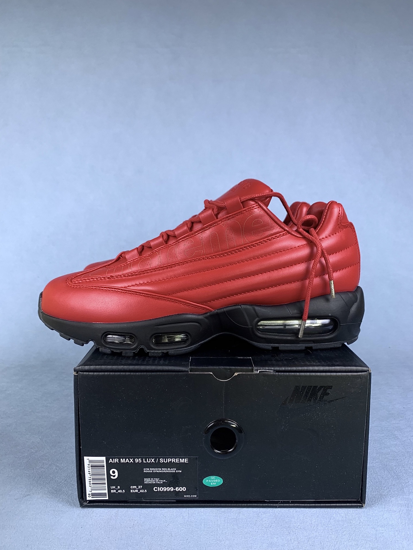 Supreme × Nike Air Max 95 Lux "Red"