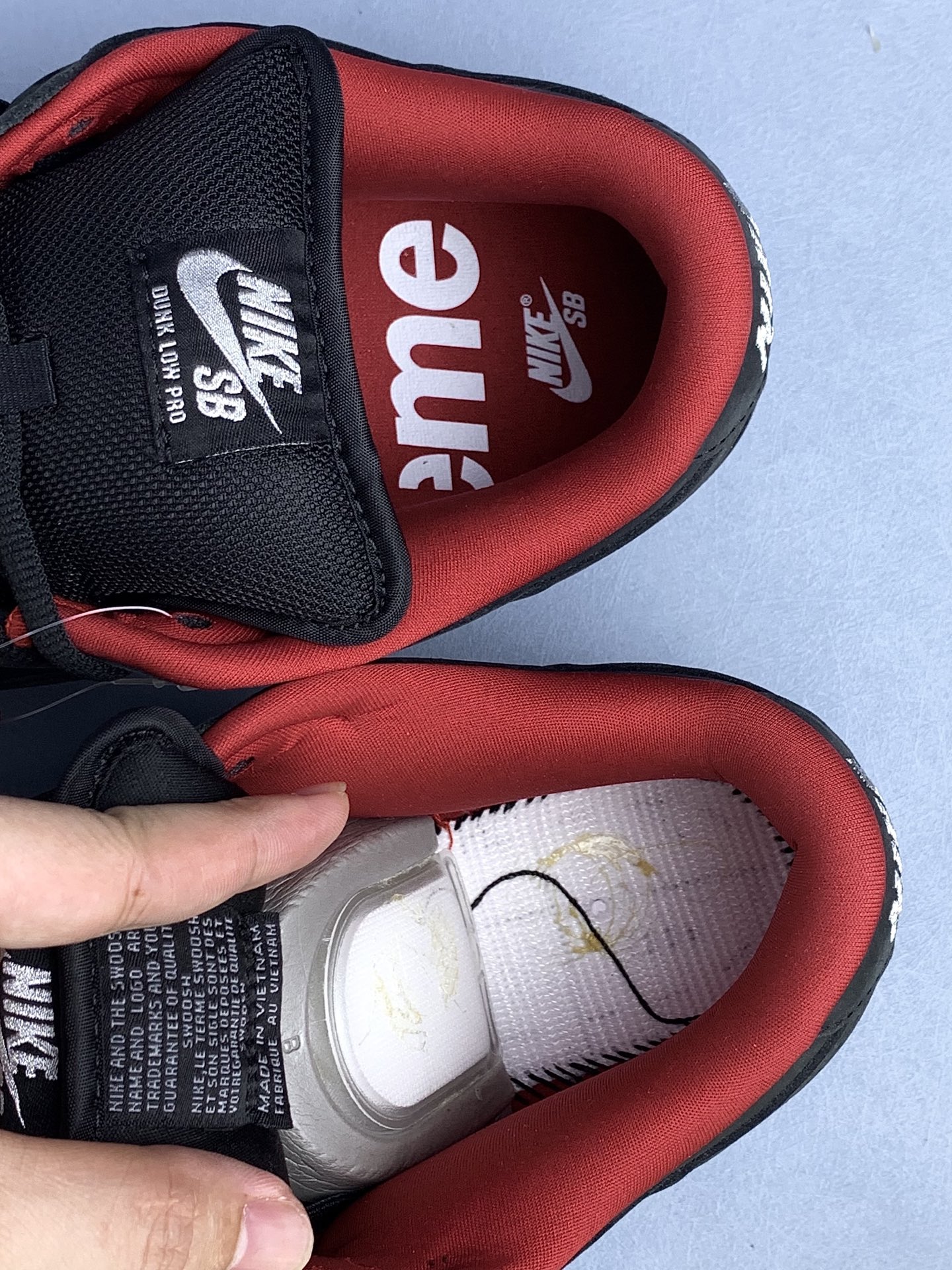 Supreme × Nike SB Dunk Low "Black" (25FW Week2)