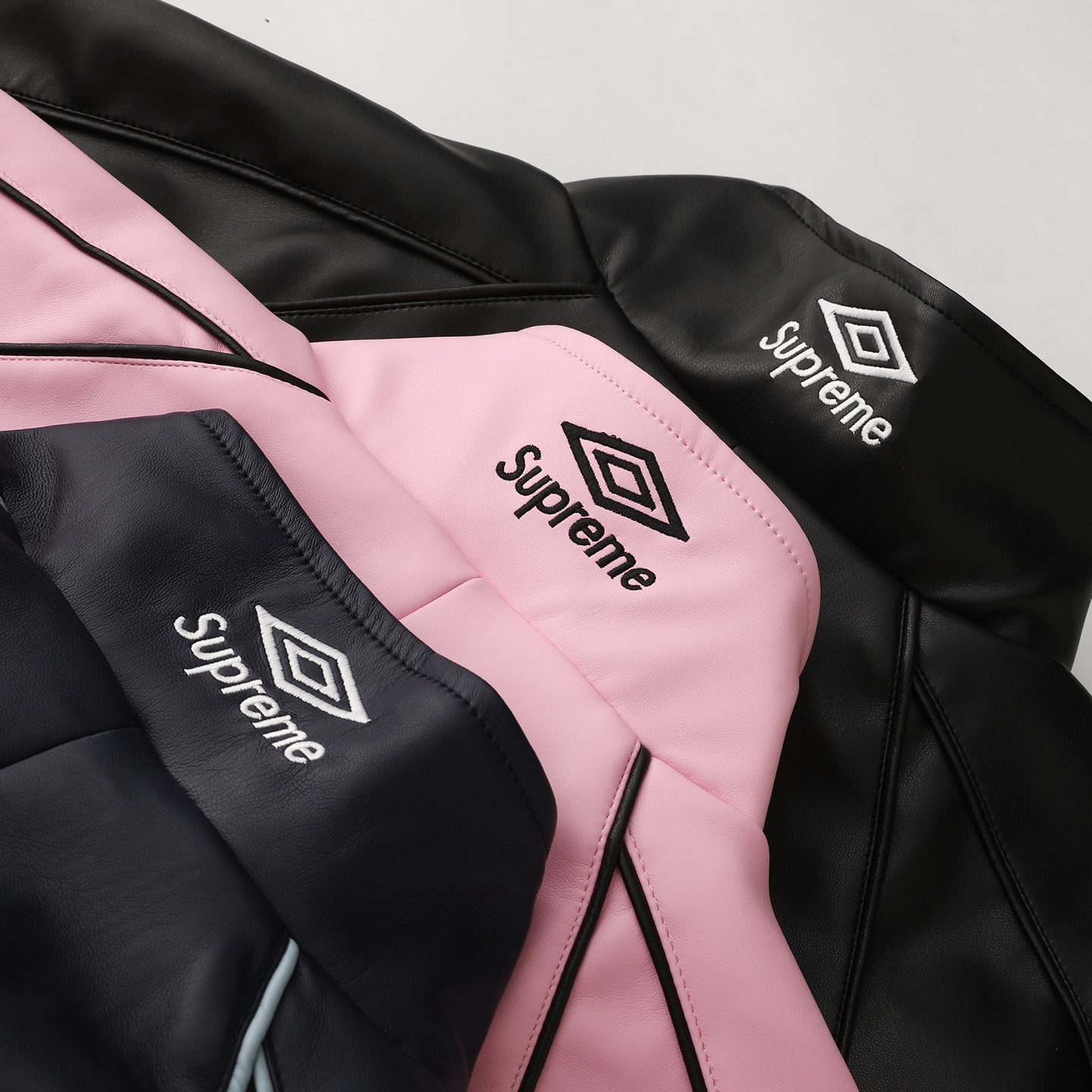 Supreme Umbro FW25 Week4 Leather Track Jacket 