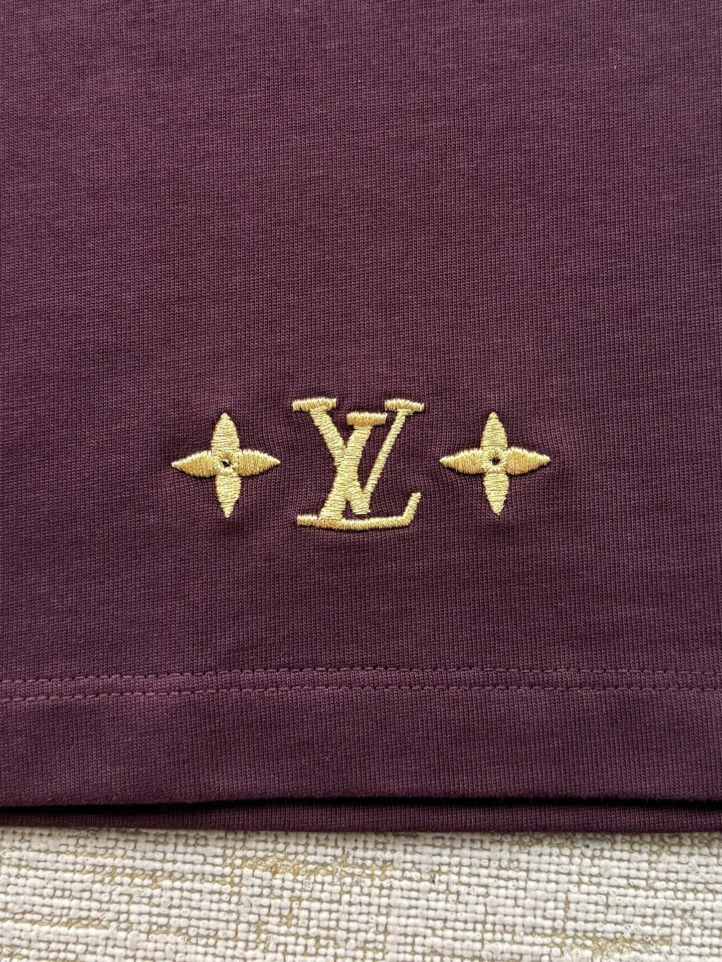 1AIKC2 ダミエ ストライプ 長袖ポロシャツ