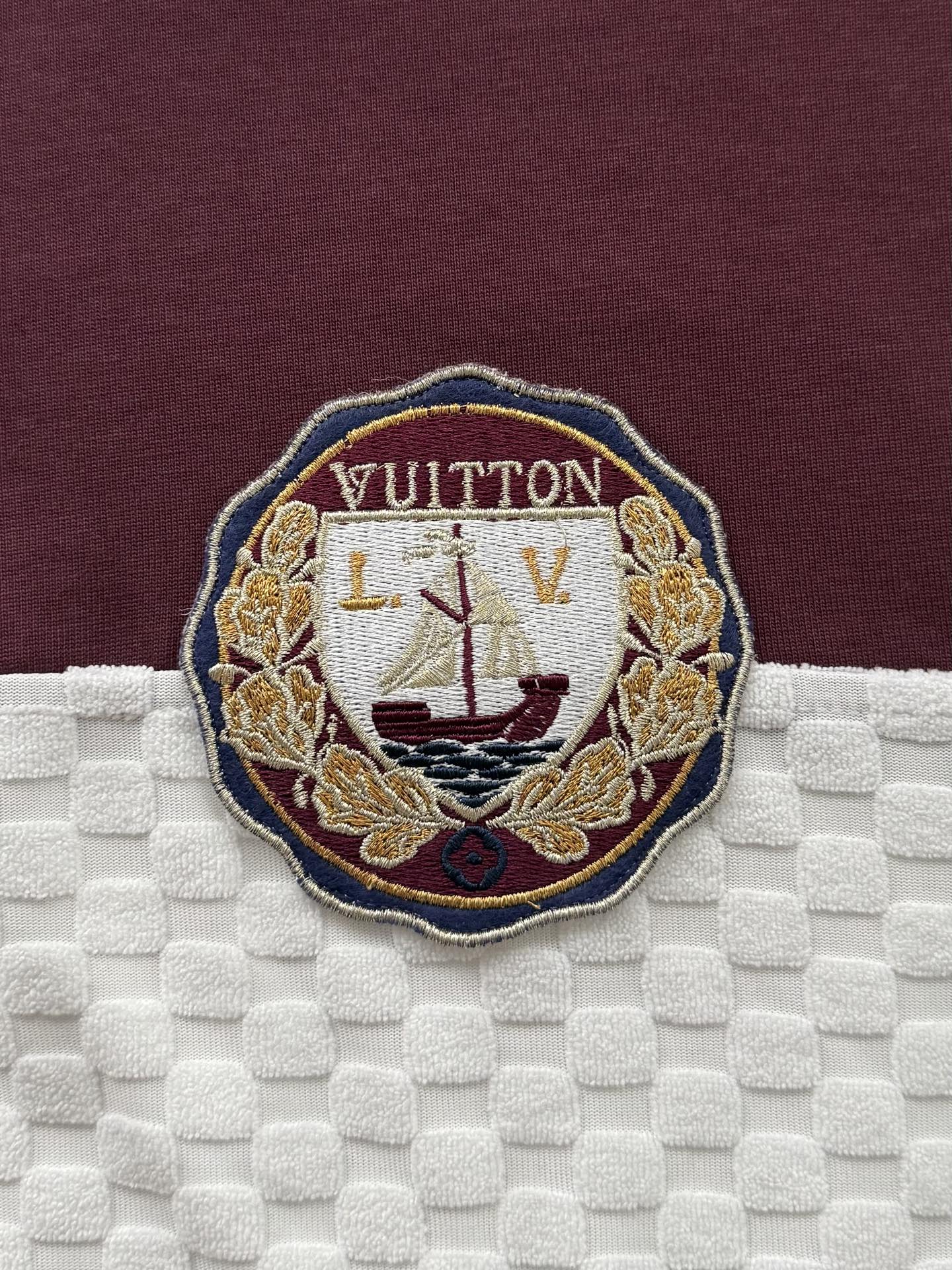 1AIKC2 ダミエ ストライプ 長袖ポロシャツ