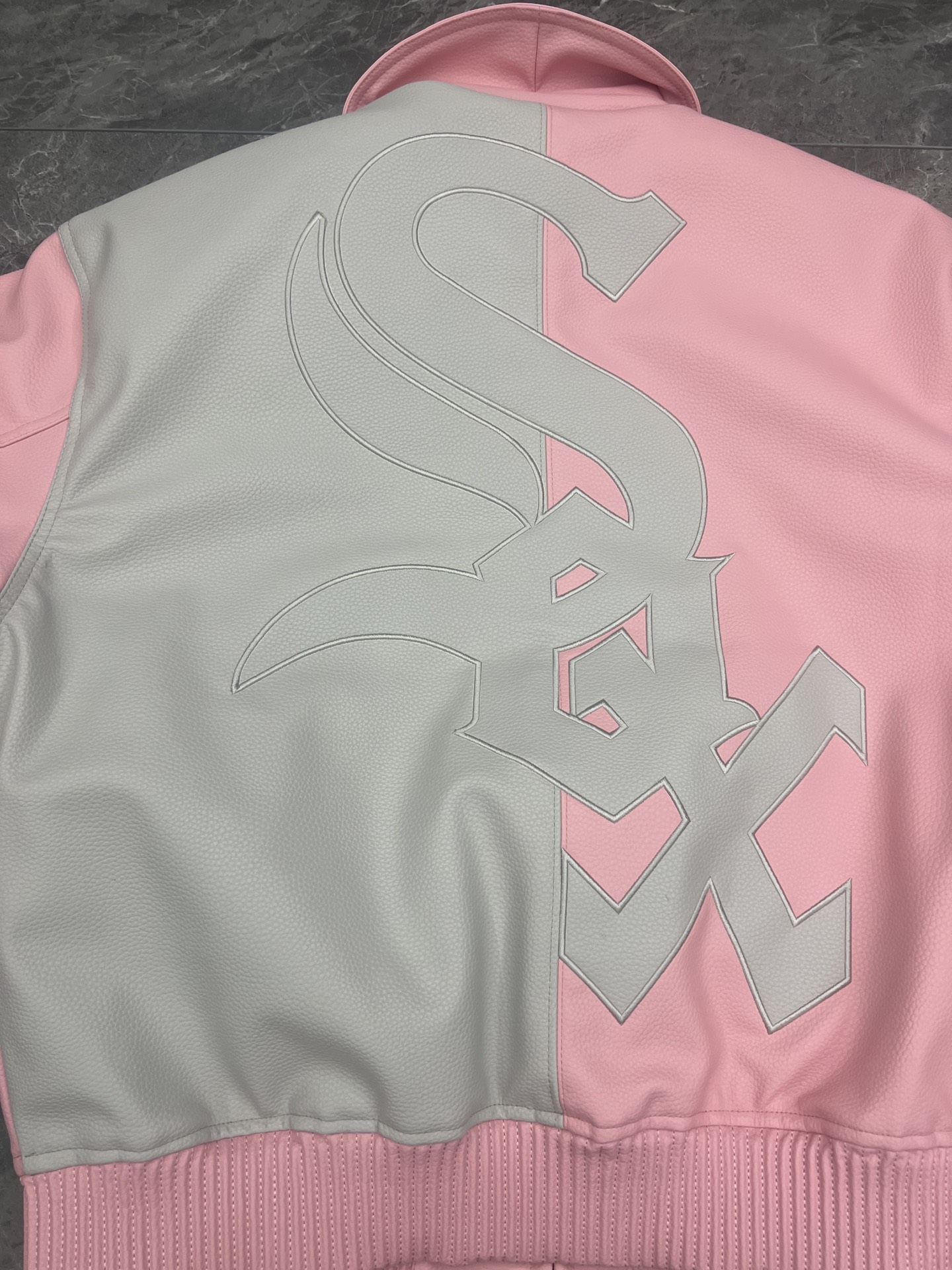 Supreme x Chicago White Sox FW25 Leather Varsity Jacket