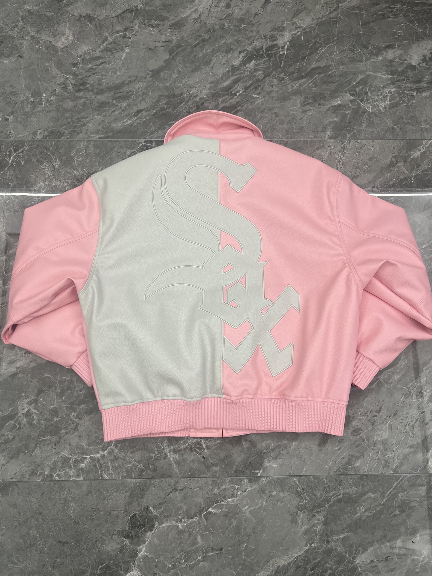 Supreme x Chicago White Sox FW25 Leather Varsity Jacket