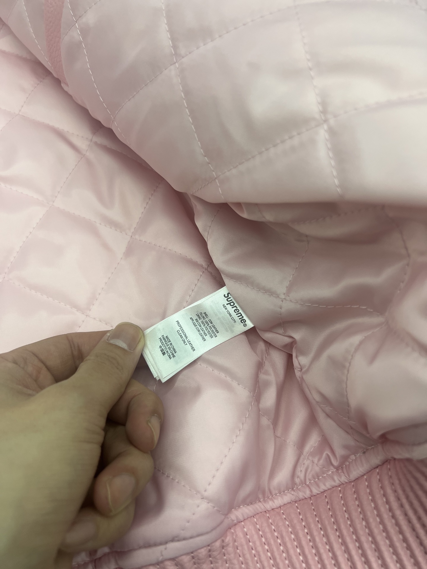 Supreme x Chicago White Sox FW25 Leather Varsity Jacket