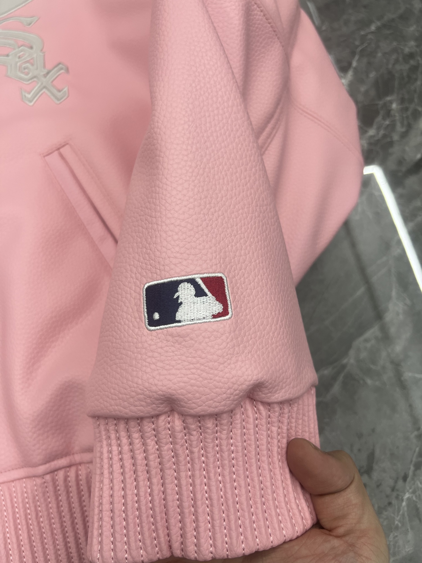 Supreme x Chicago White Sox FW25 Leather Varsity Jacket