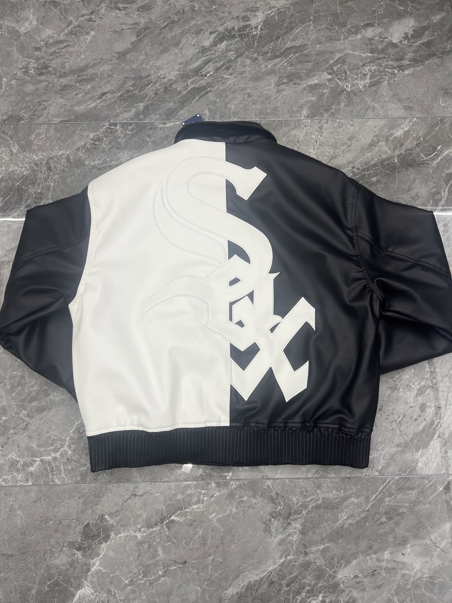 Supreme x Chicago White Sox FW25 Leather Varsity Jacket