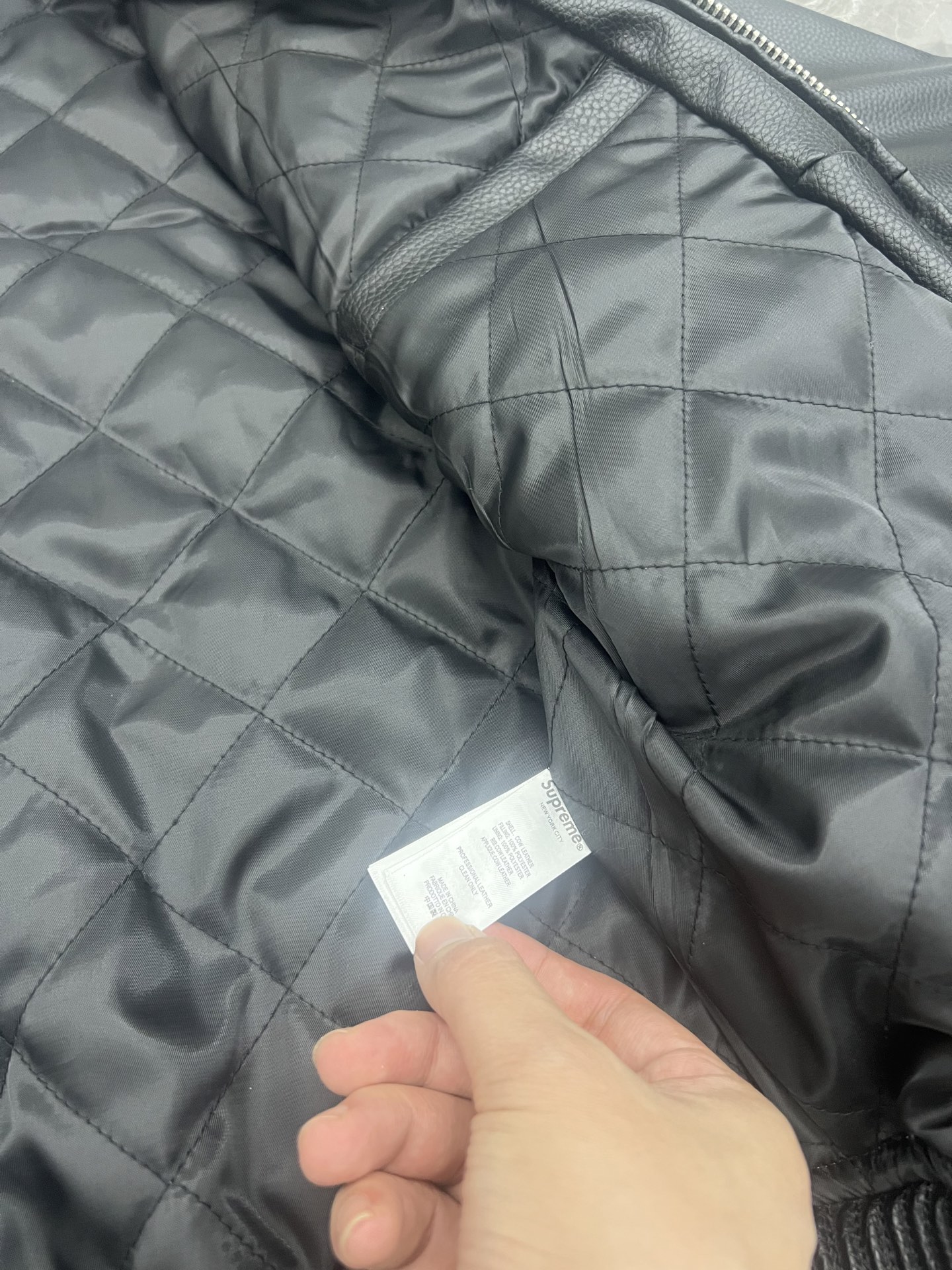 Supreme x Chicago White Sox FW25 Leather Varsity Jacket