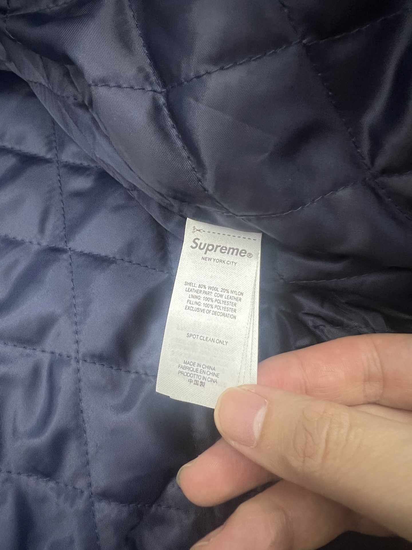 Supreme SS25 week3 Praises Varsity Jacket