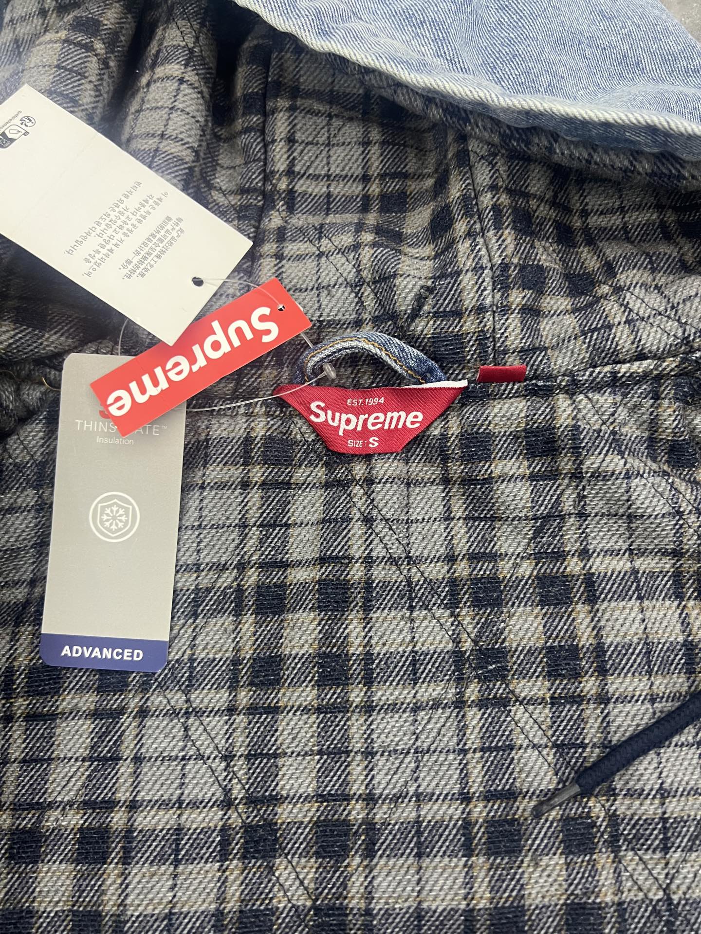 Supreme FW25 WEEK1 Reflective Arc Hooded Work Jacket