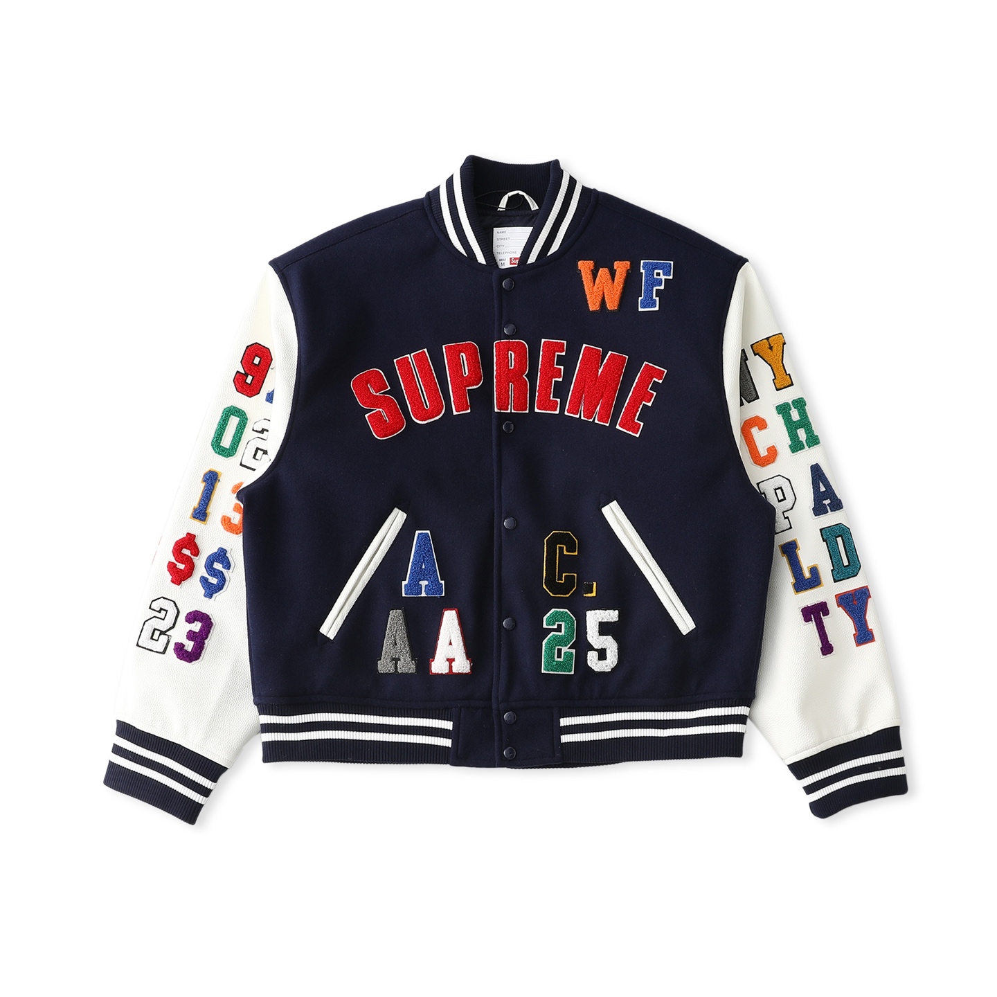 Supreme SS25 week3 Praises Varsity Jacket