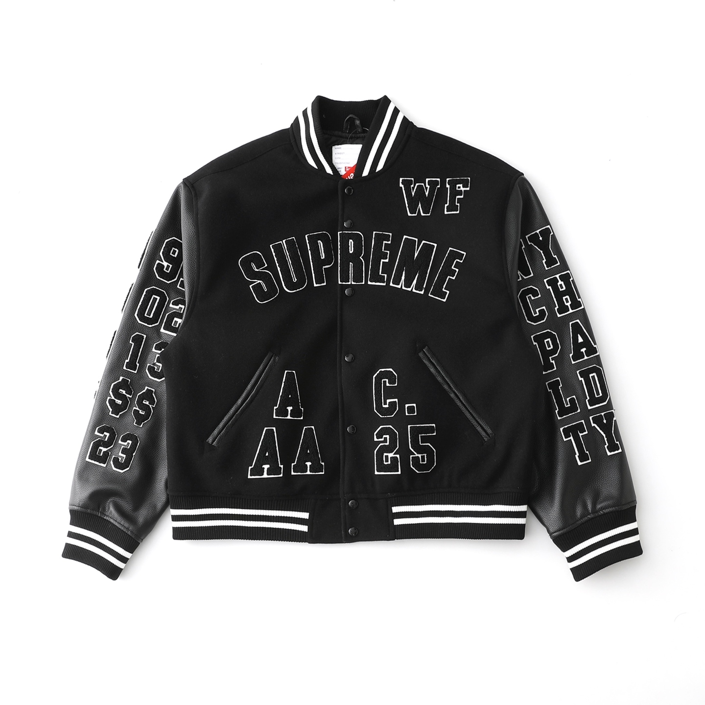 Supreme SS25 week3 Praises Varsity Jacket
