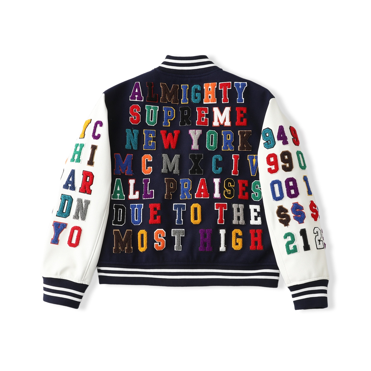 Supreme SS25 week3 Praises Varsity Jacket