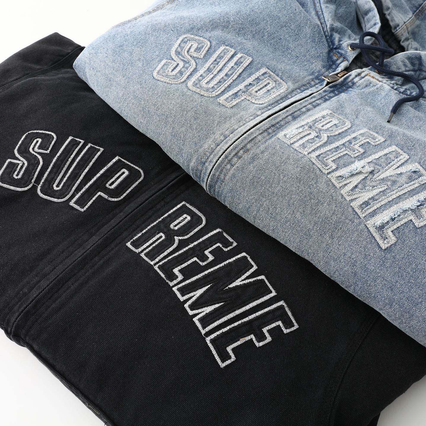 Supreme FW25 WEEK1 Reflective Arc Hooded Work Jacket