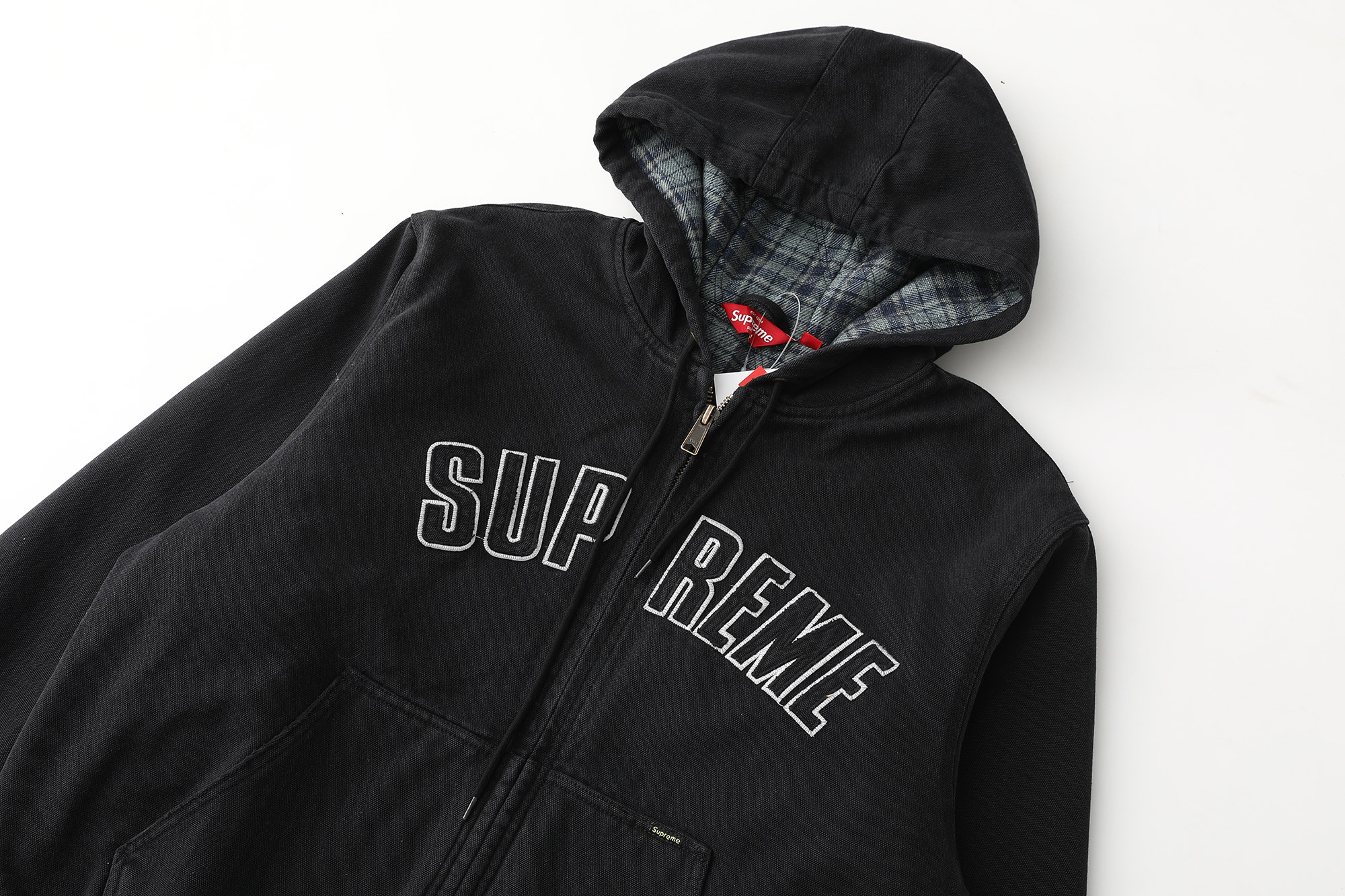 Supreme FW25 WEEK1 Reflective Arc Hooded Work Jacket
