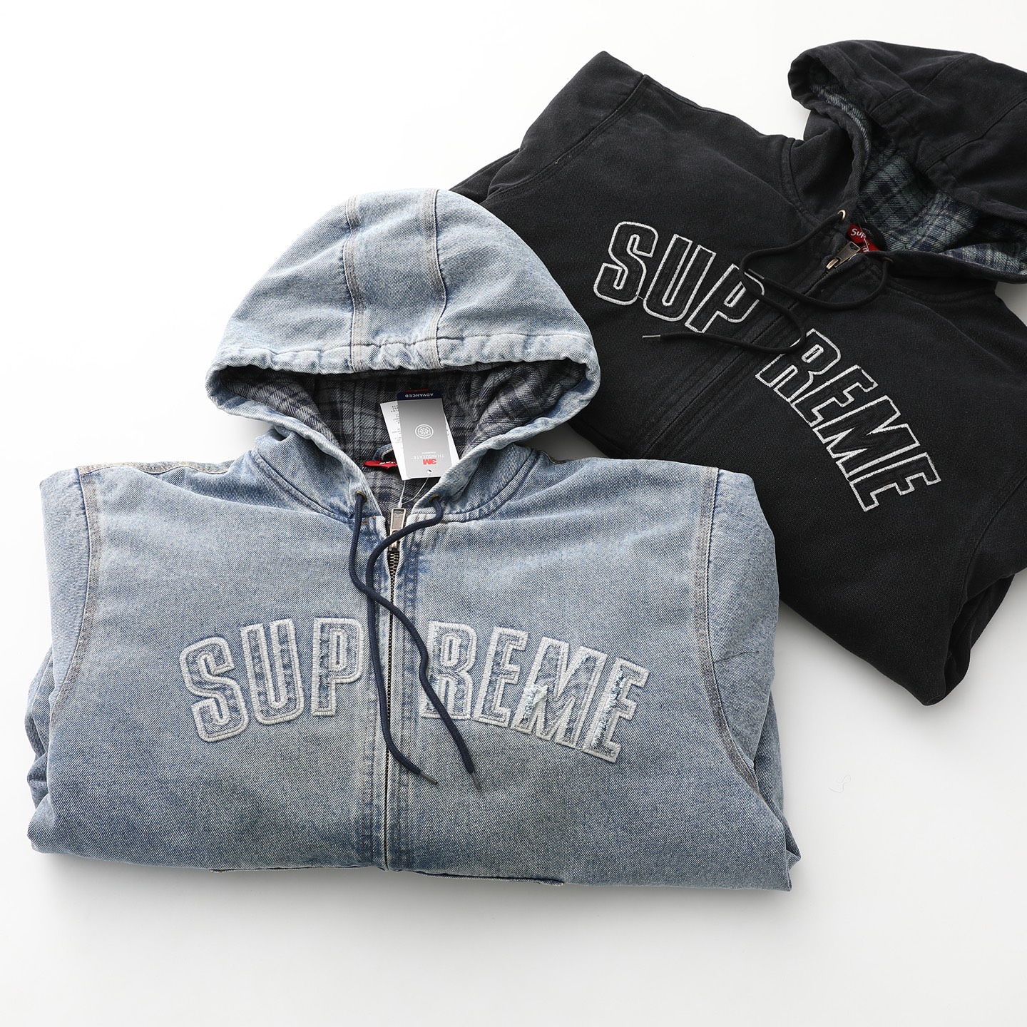 Supreme FW25 WEEK1 Reflective Arc Hooded Work Jacket