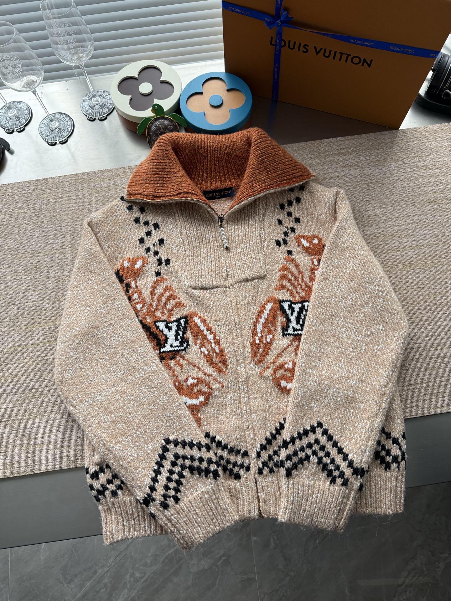 1AIM56 ジップニットブルゾン