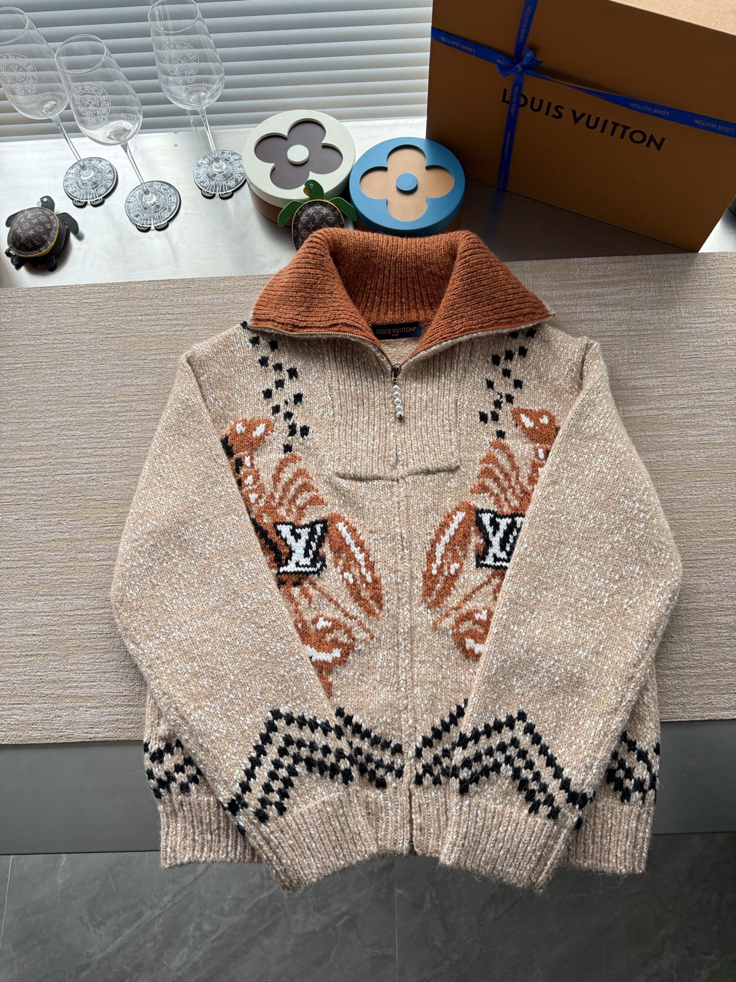 1AIM56 ジップニットブルゾン