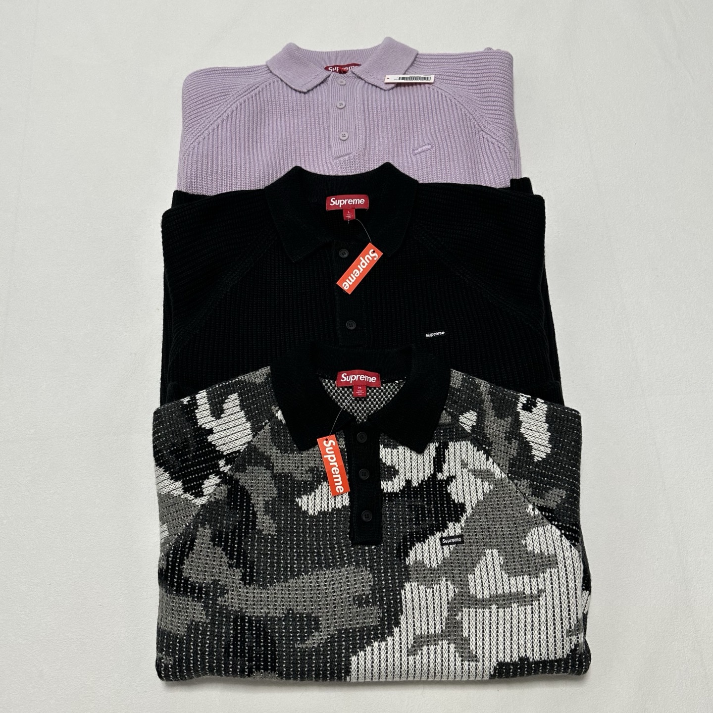 SUPREME FW25 SMALL BOX POLO SWEATER