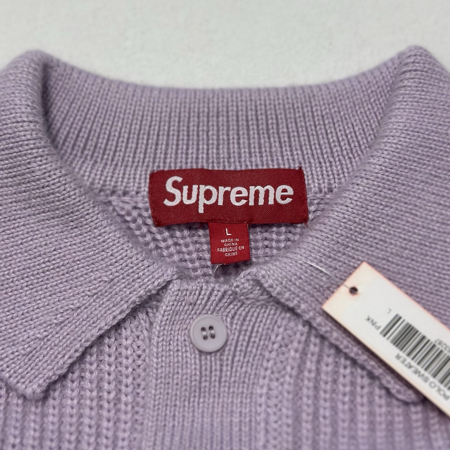 SUPREME FW25 SMALL BOX POLO SWEATER