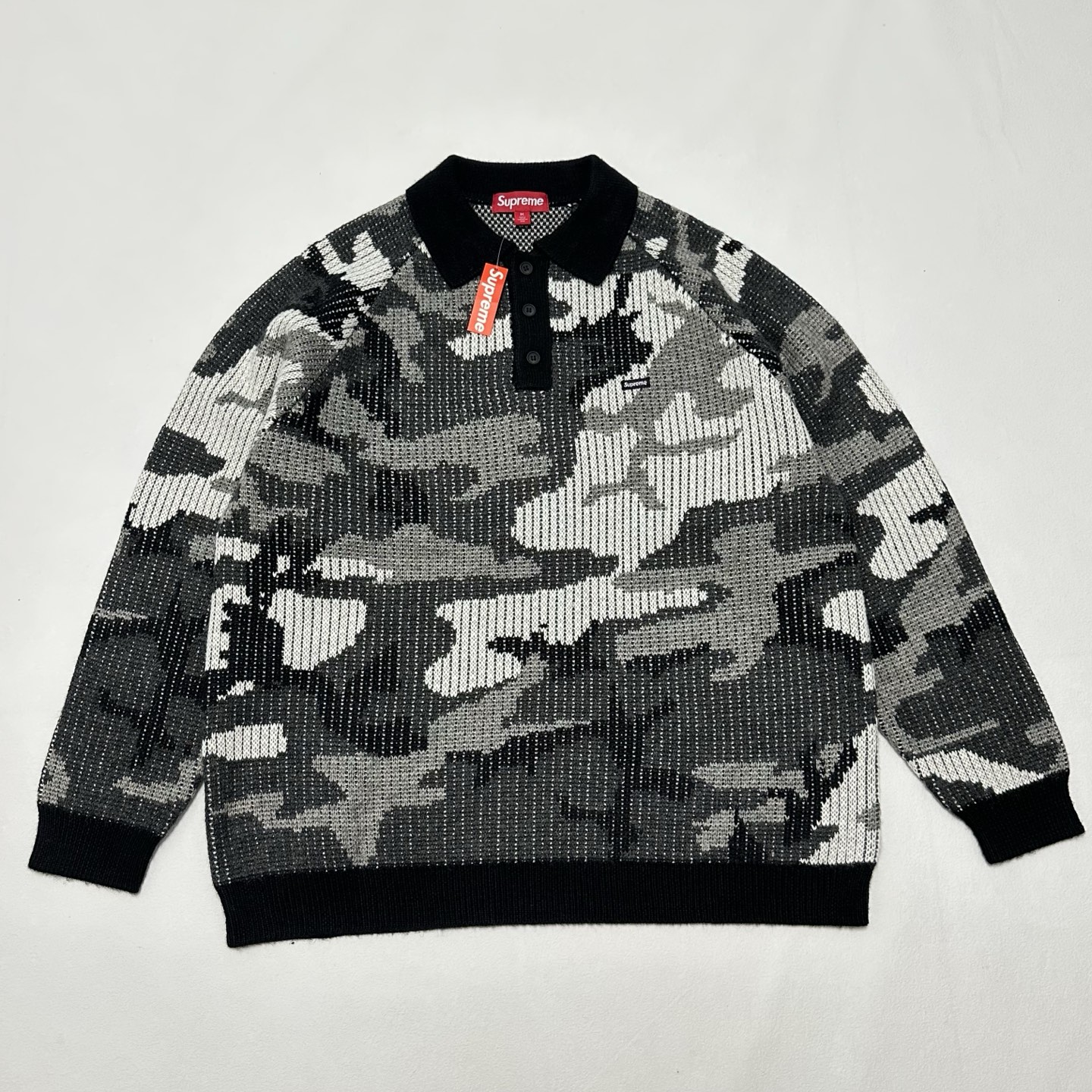 SUPREME FW25 SMALL BOX POLO SWEATER