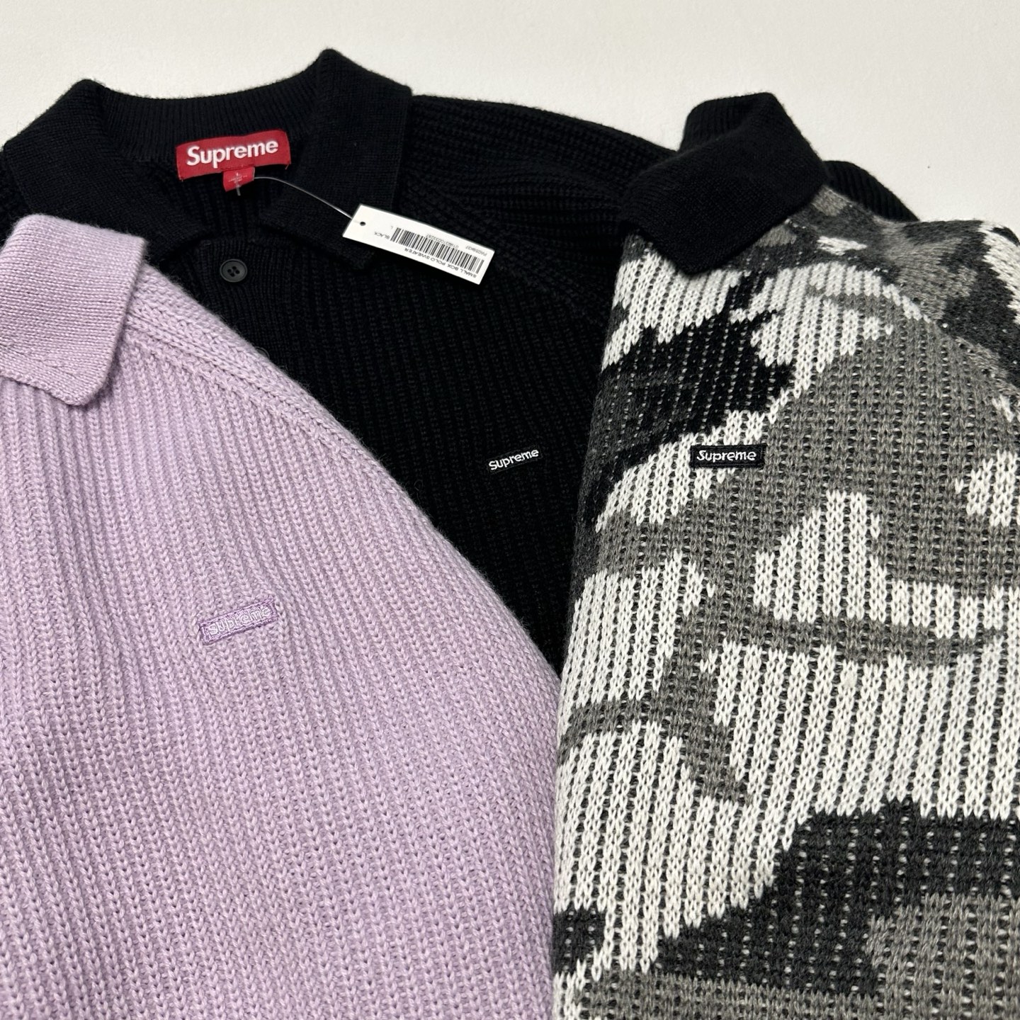 SUPREME FW25 SMALL BOX POLO SWEATER