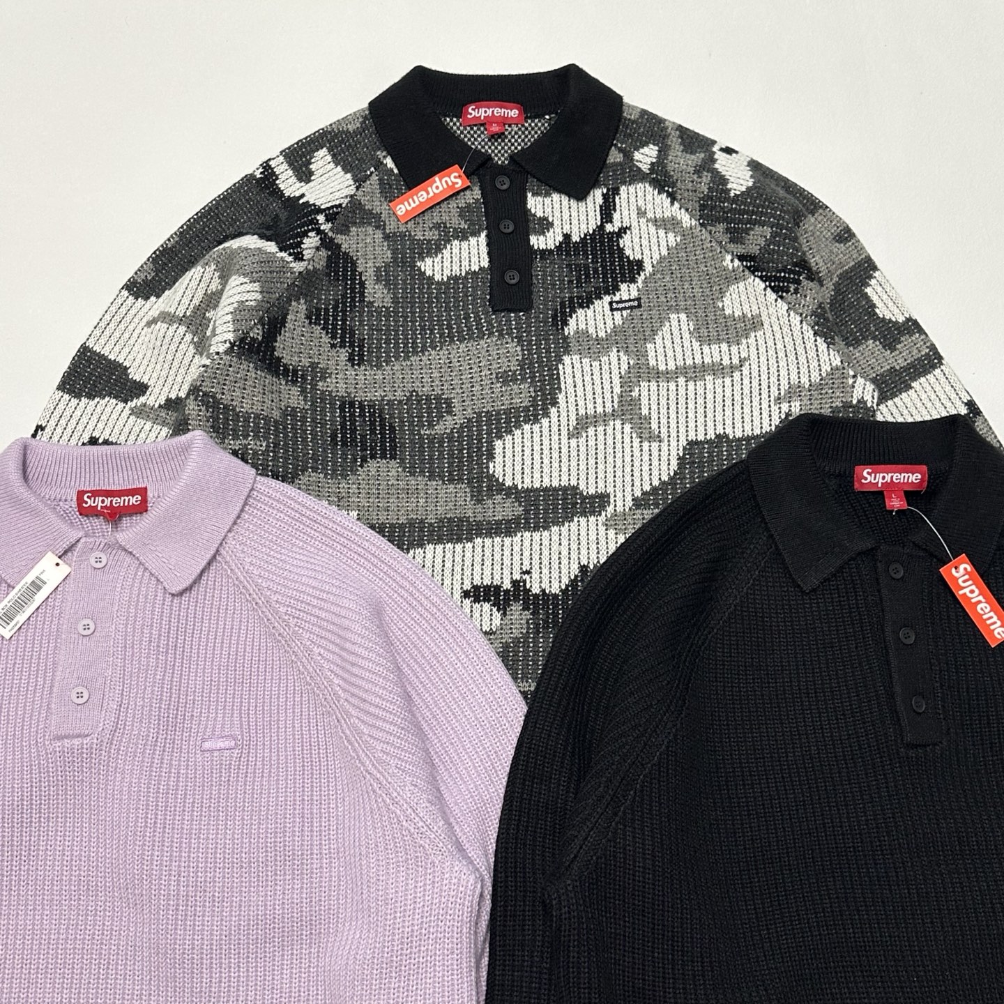 SUPREME FW25 SMALL BOX POLO SWEATER
