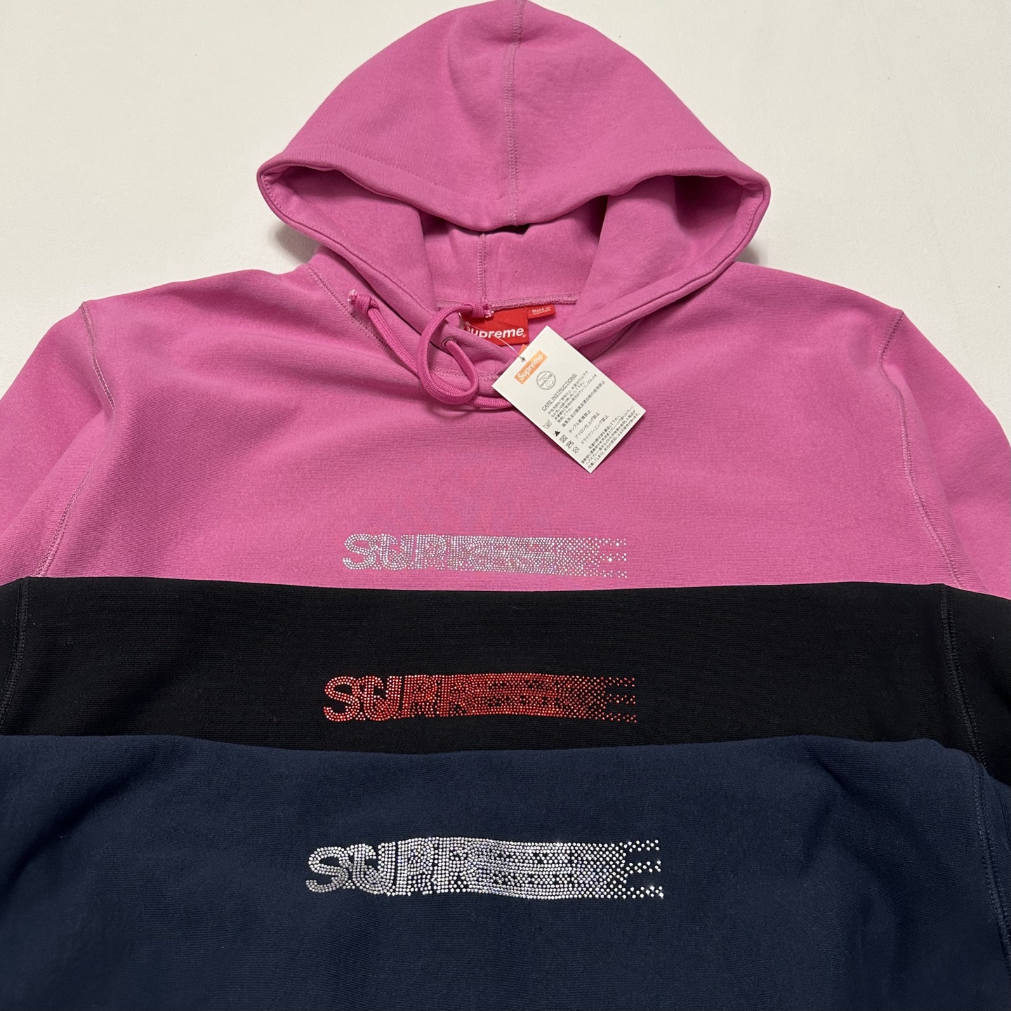 Supreme Swarovski Motion Logo Hooded Sweatshirt