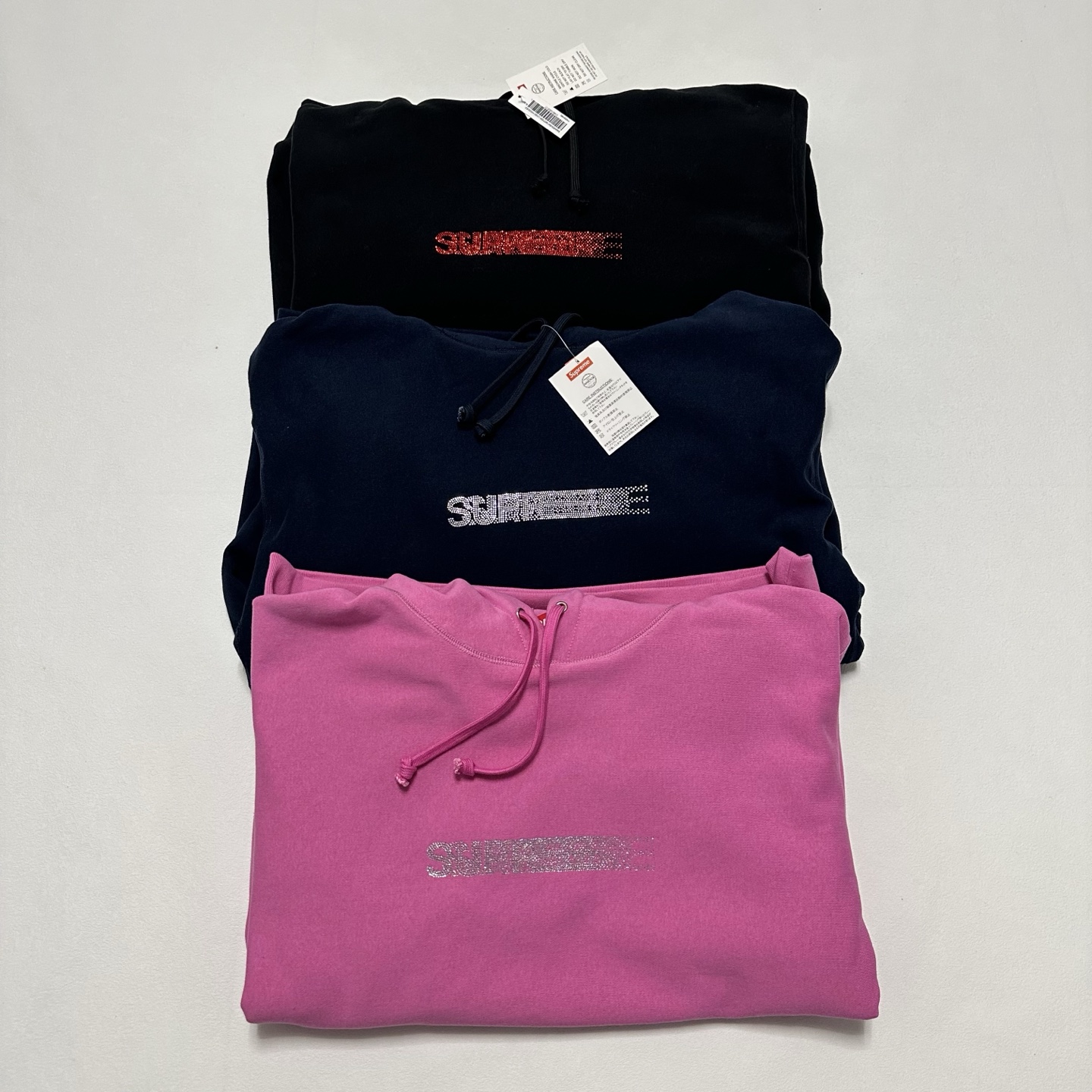 Supreme Swarovski Motion Logo Hooded Sweatshirt