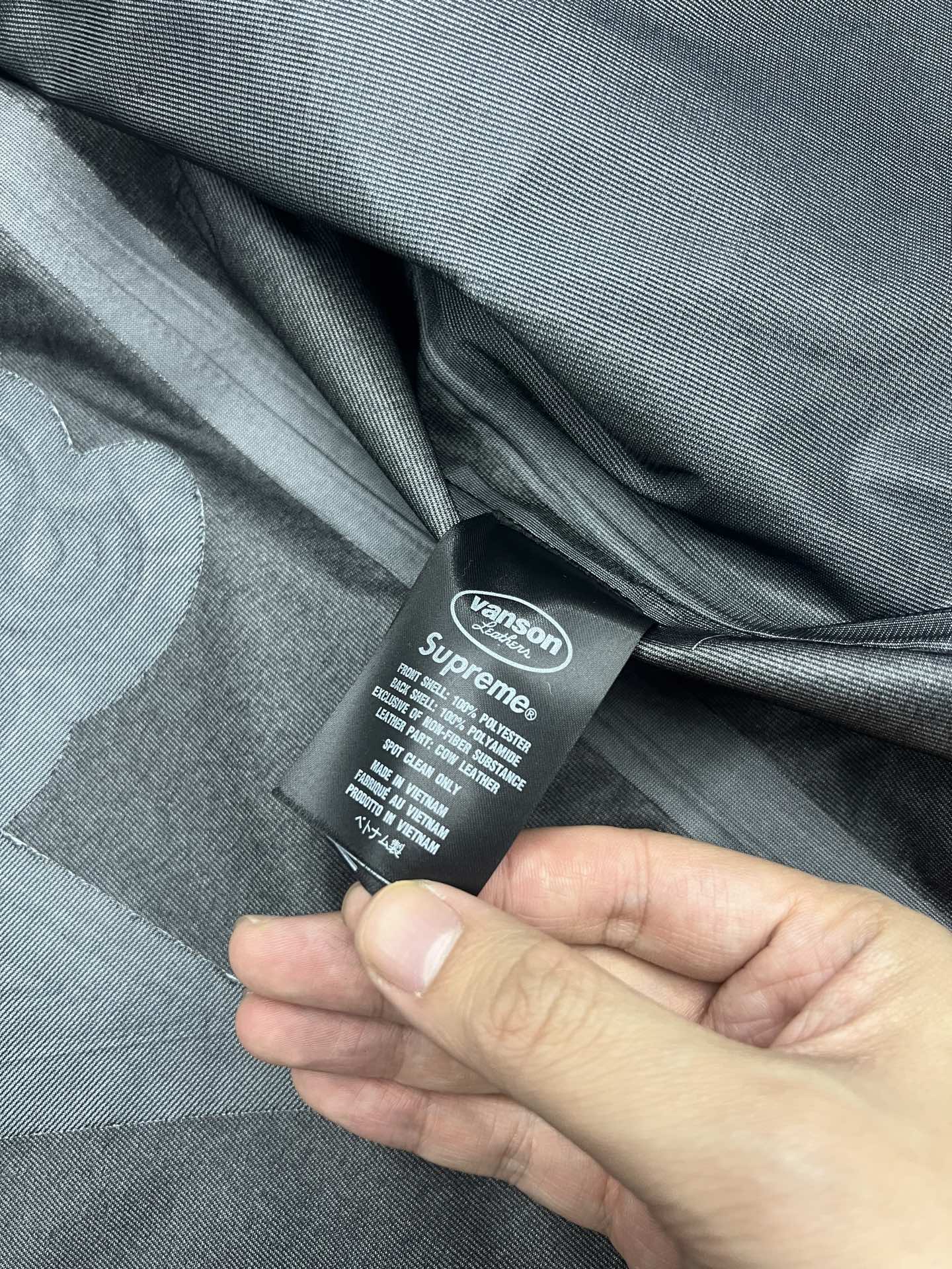 Supreme x Vanson Leathers FW25 GORE-TEX Shell Jacket