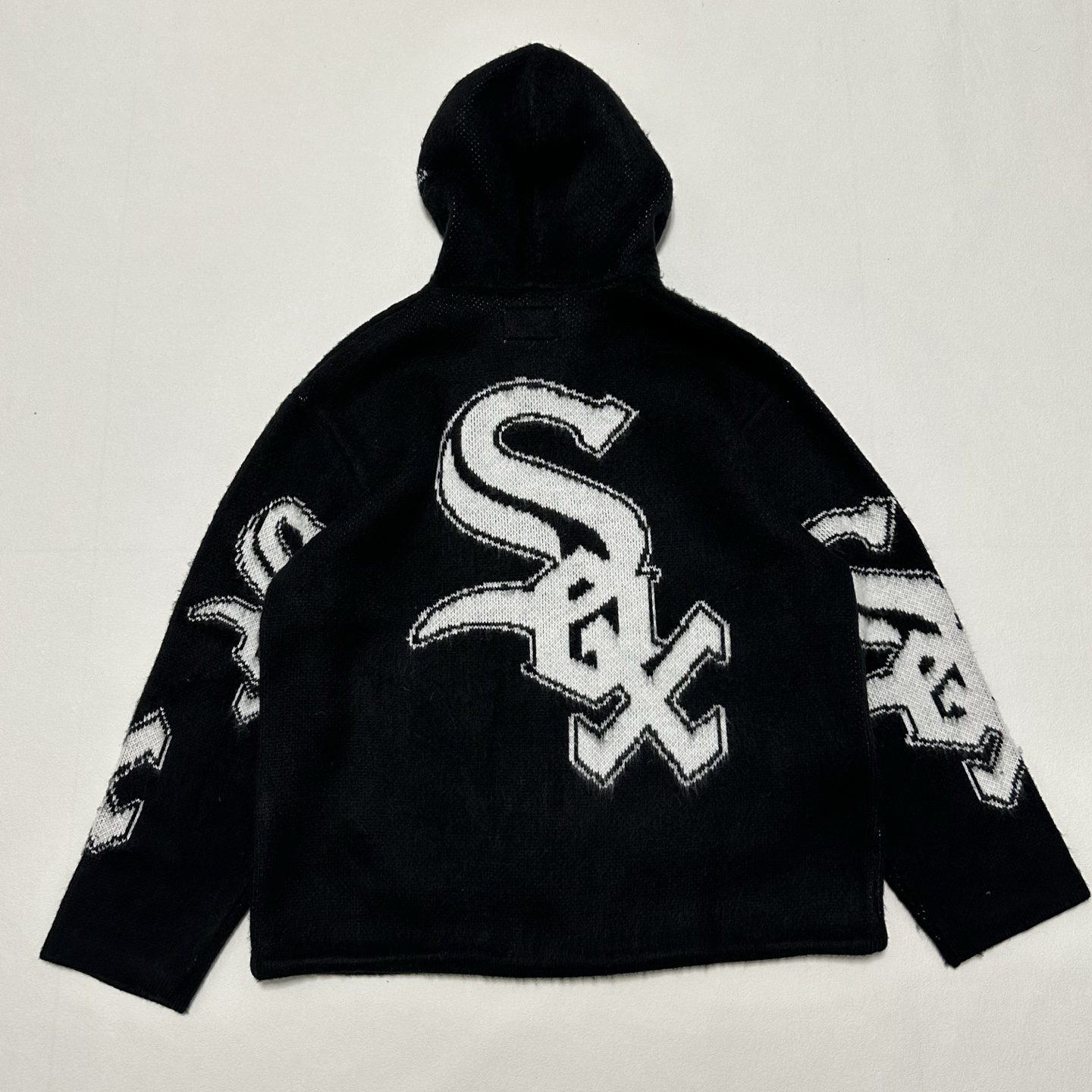 SUPREME FW25 CHICAGO WHITE SOX ZIP UP HOODED SWEATER