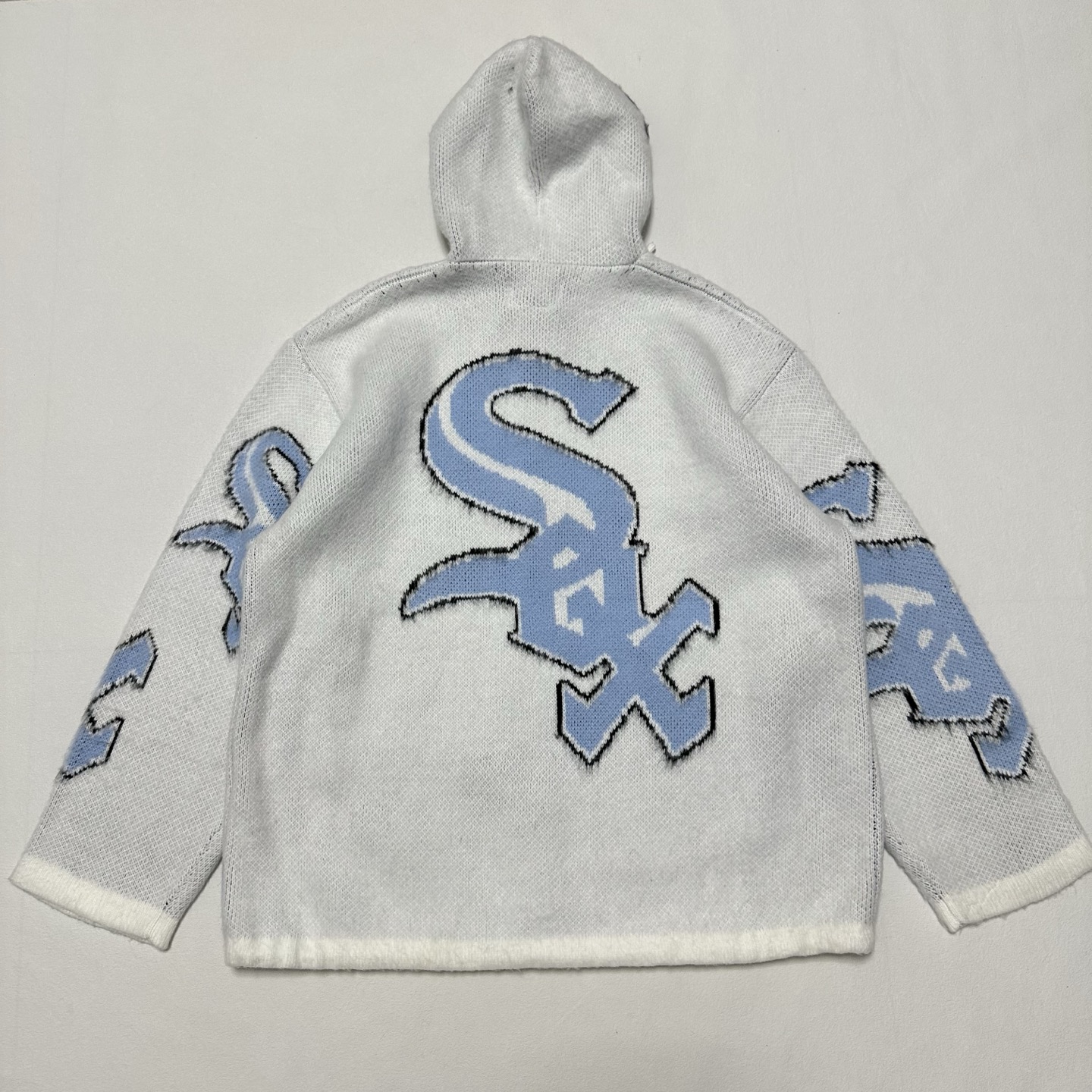 SUPREME FW25 CHICAGO WHITE SOX ZIP UP HOODED SWEATER