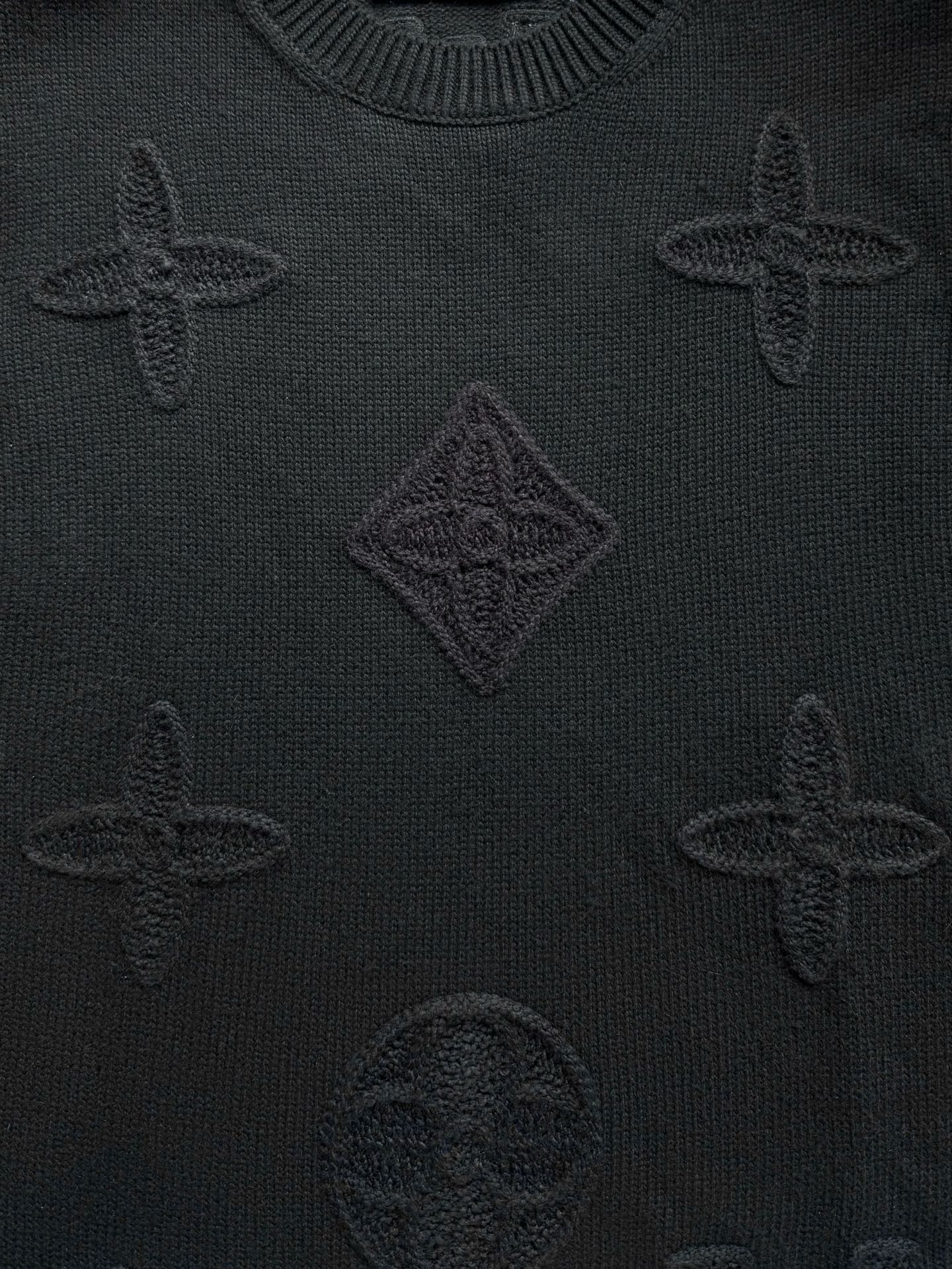 1AJBWV エンベリッシュドニットクルーネック