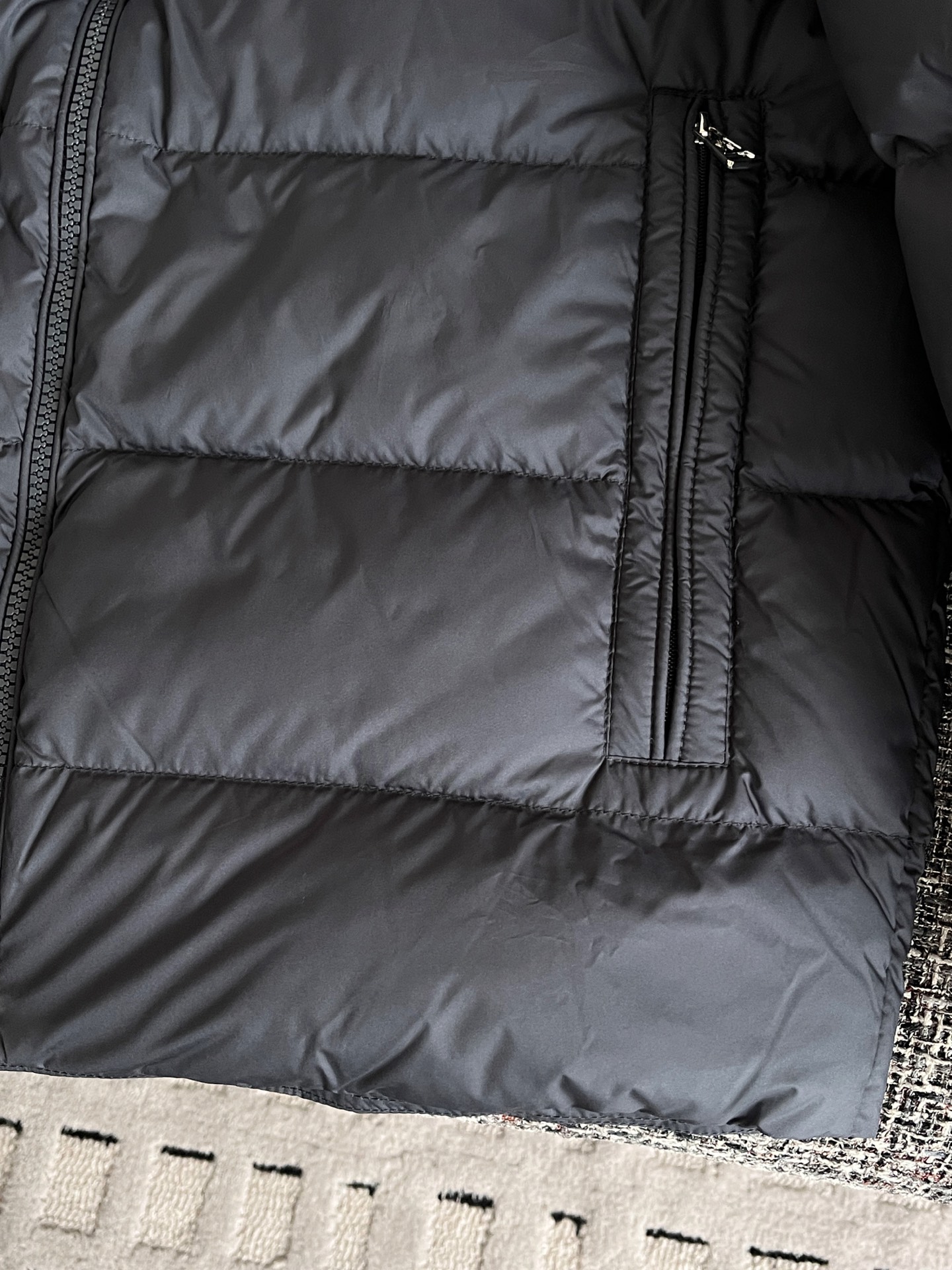 Moncler Navy Solayan Down Jacket