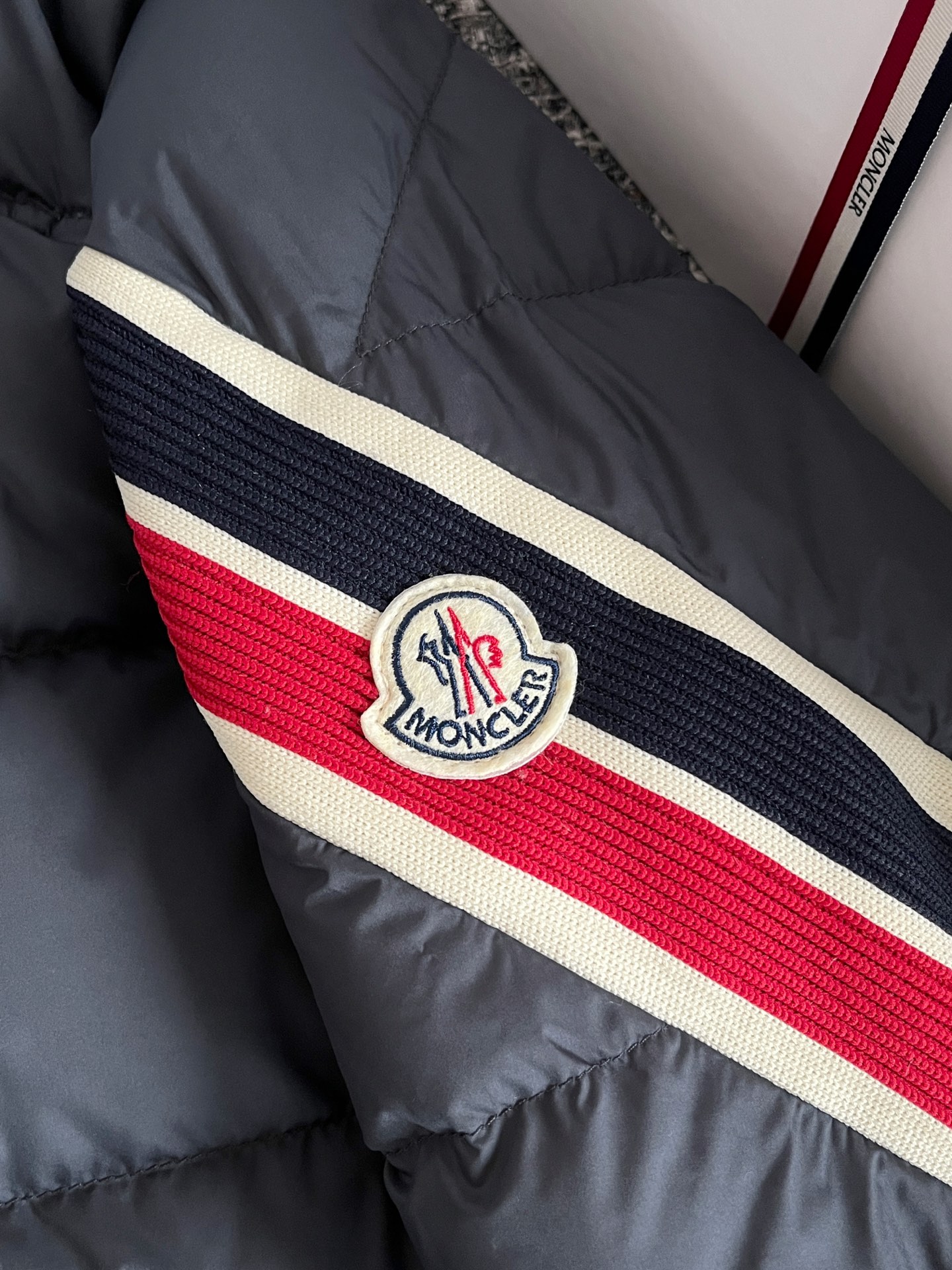 Moncler Navy Solayan Down Jacket