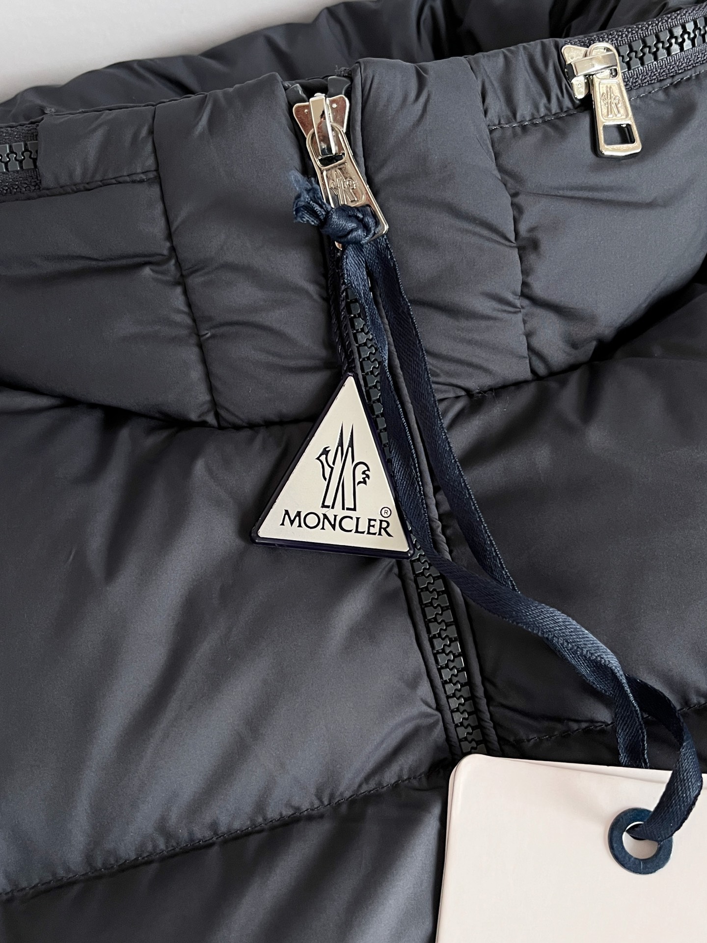 Moncler Navy Solayan Down Jacket