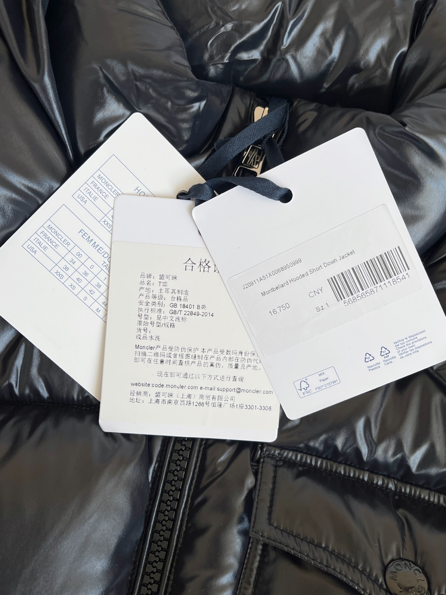 Moncler Montbeliard Short Down Jacket