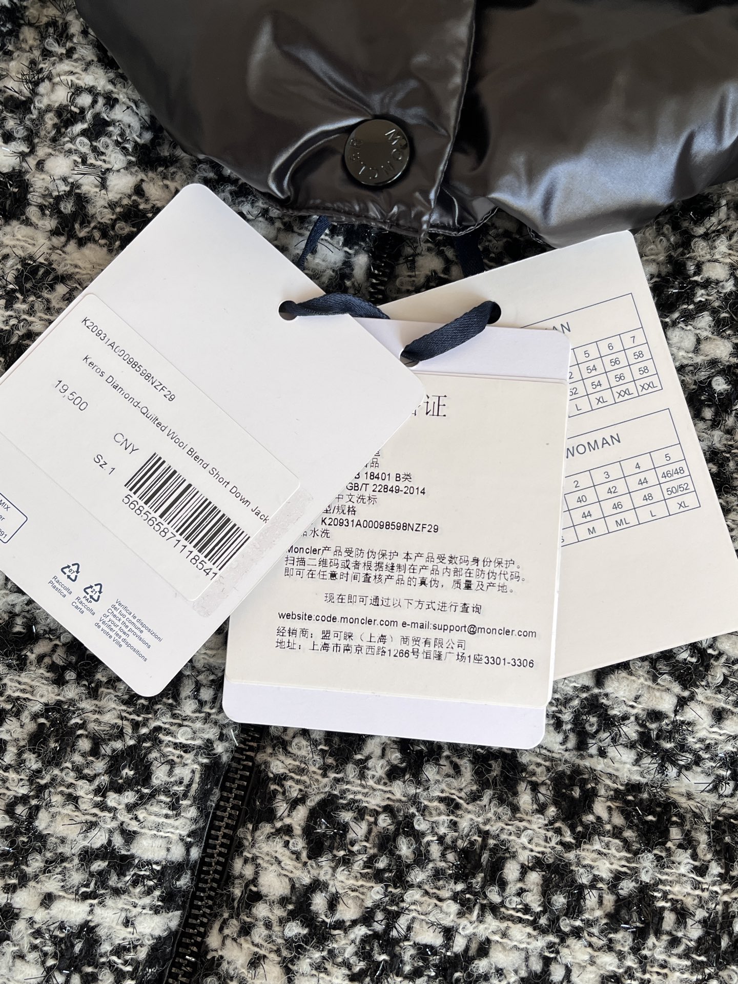 Moncler Andronne quilted hooded jacket