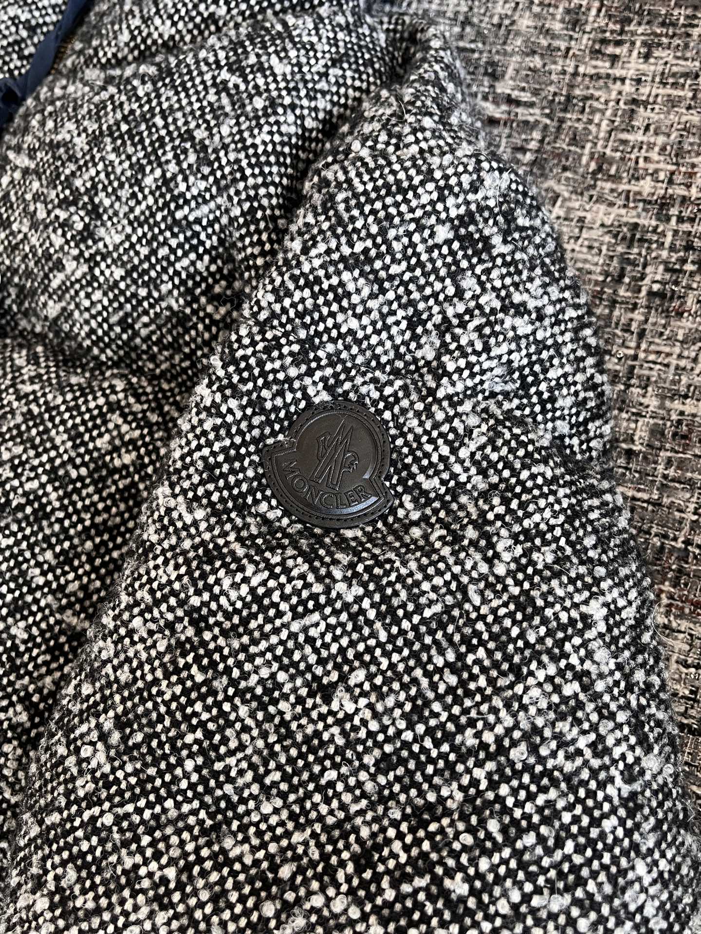 Moncler Brezesse Wool Bouclé Short Down Jacket